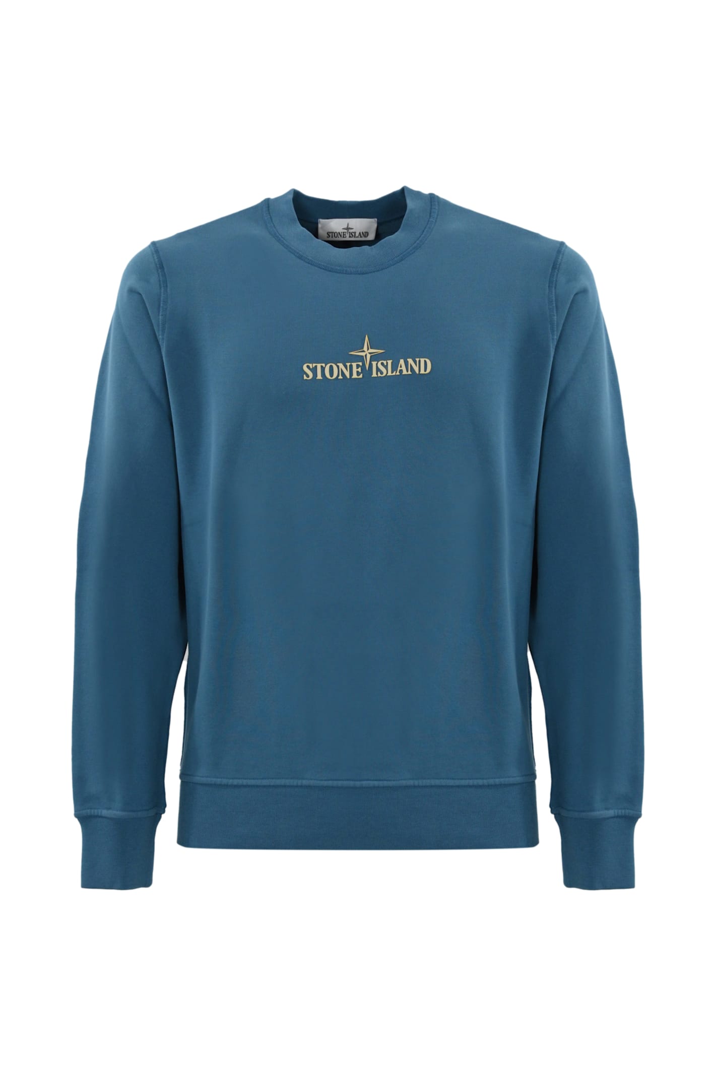 Shop Stone Island Crewneck Sweatshirt 66182 In Dark Blue