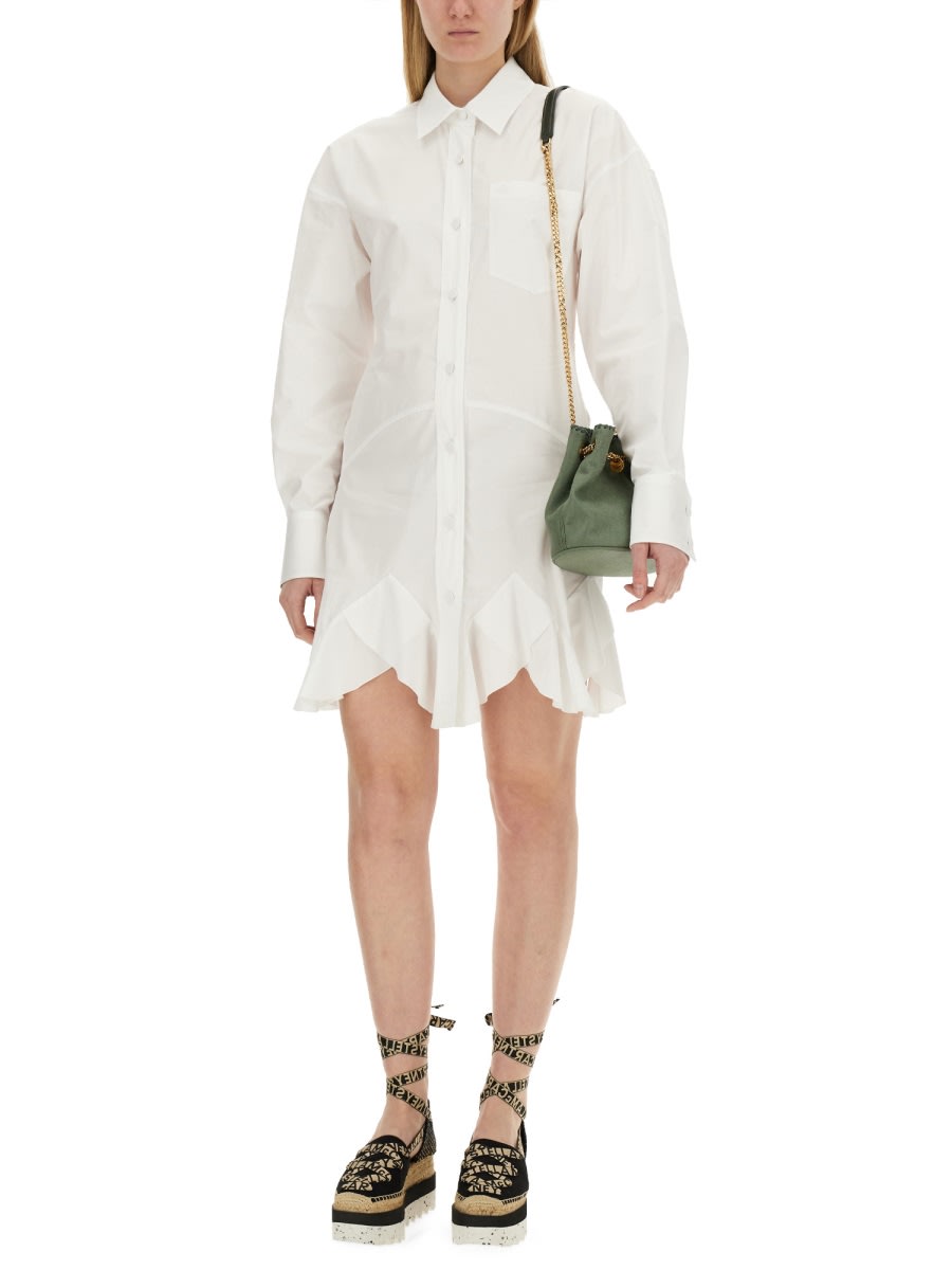 Shop Stella Mccartney Shirt Dress In White