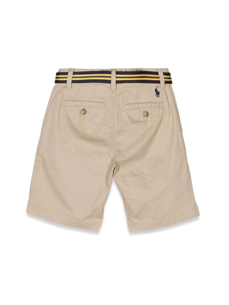 Shop Ralph Lauren Shrt-shorts-flatfront In Brown