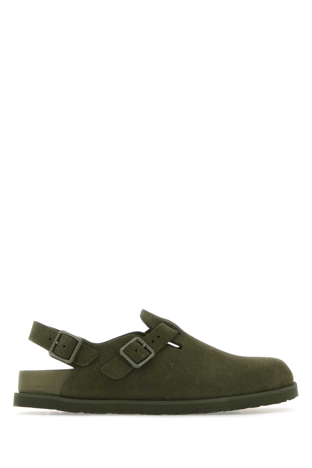 Army Green Suede Tokio Slippers