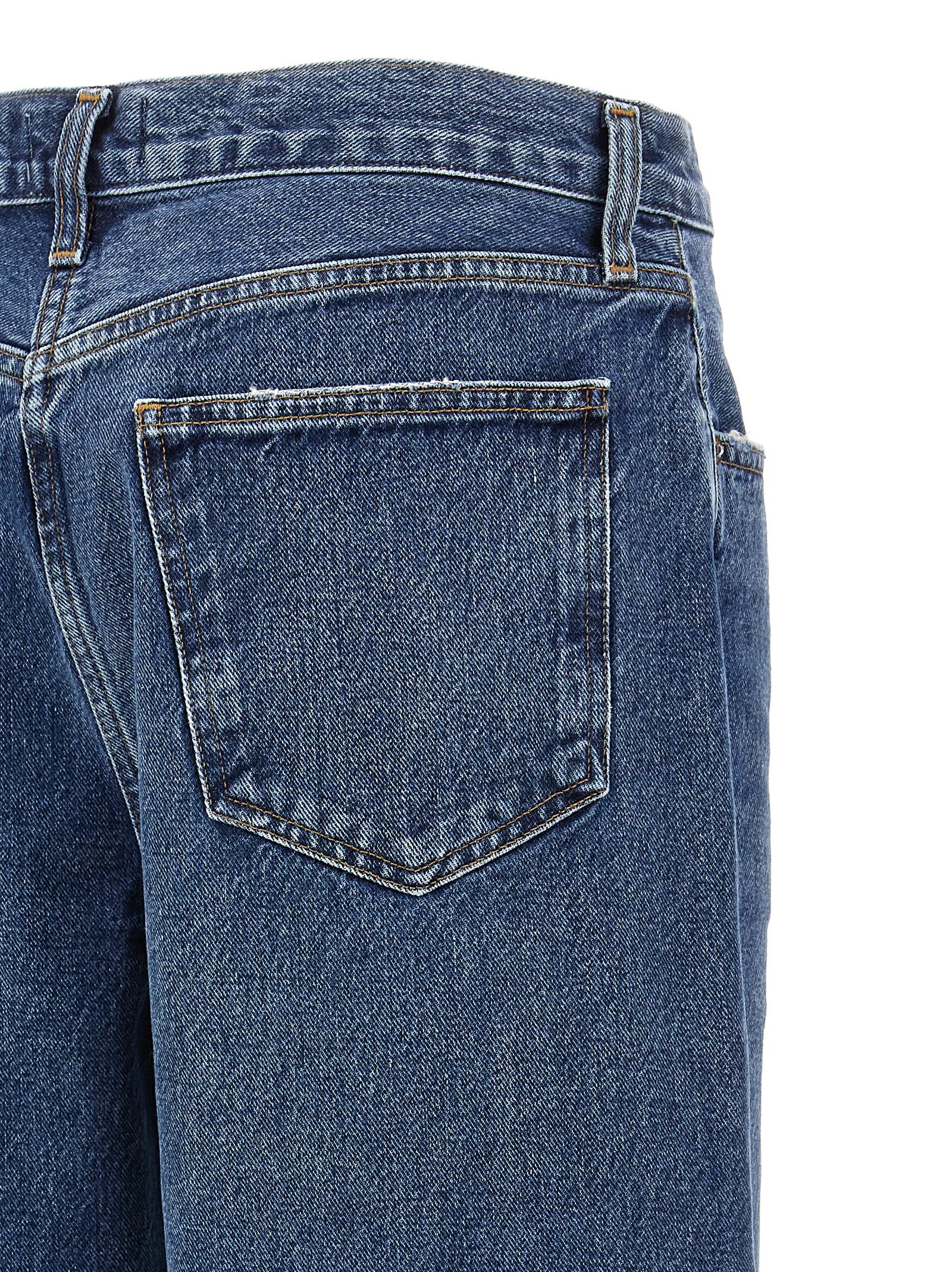 Shop Agolde Low Slung Baggy Jeans In Blue