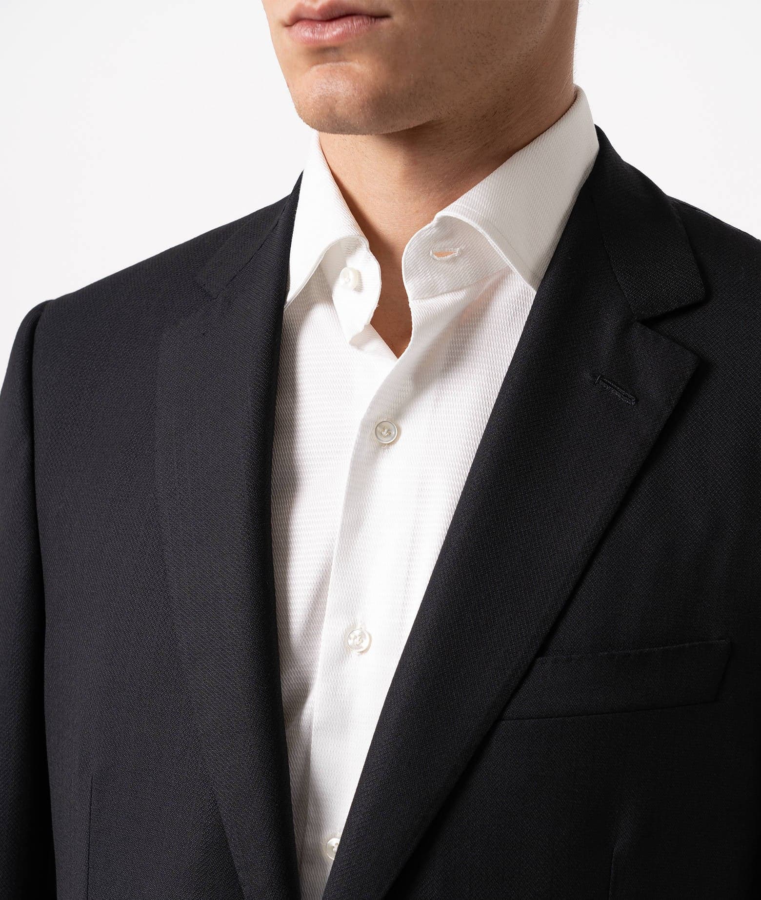 Larusmiani Single-breasted Wool Suit Londra Suit In Black