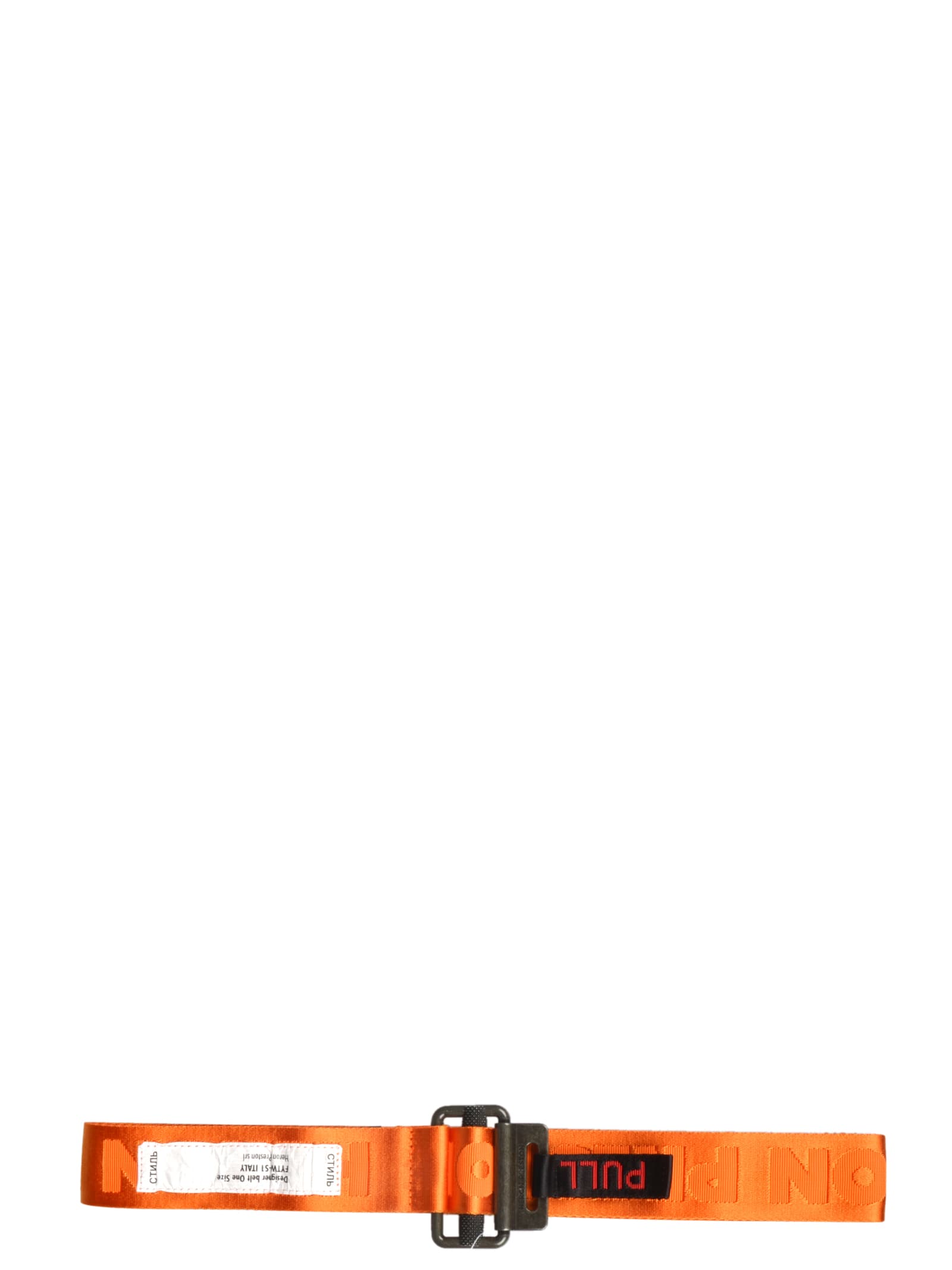 heron preston belt orange