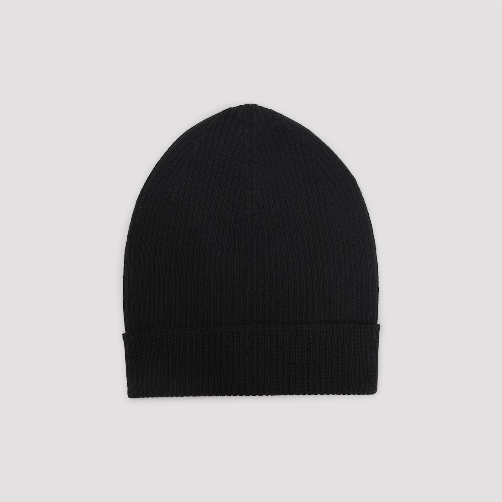 Rick Owens Ribbed Beanie In Black