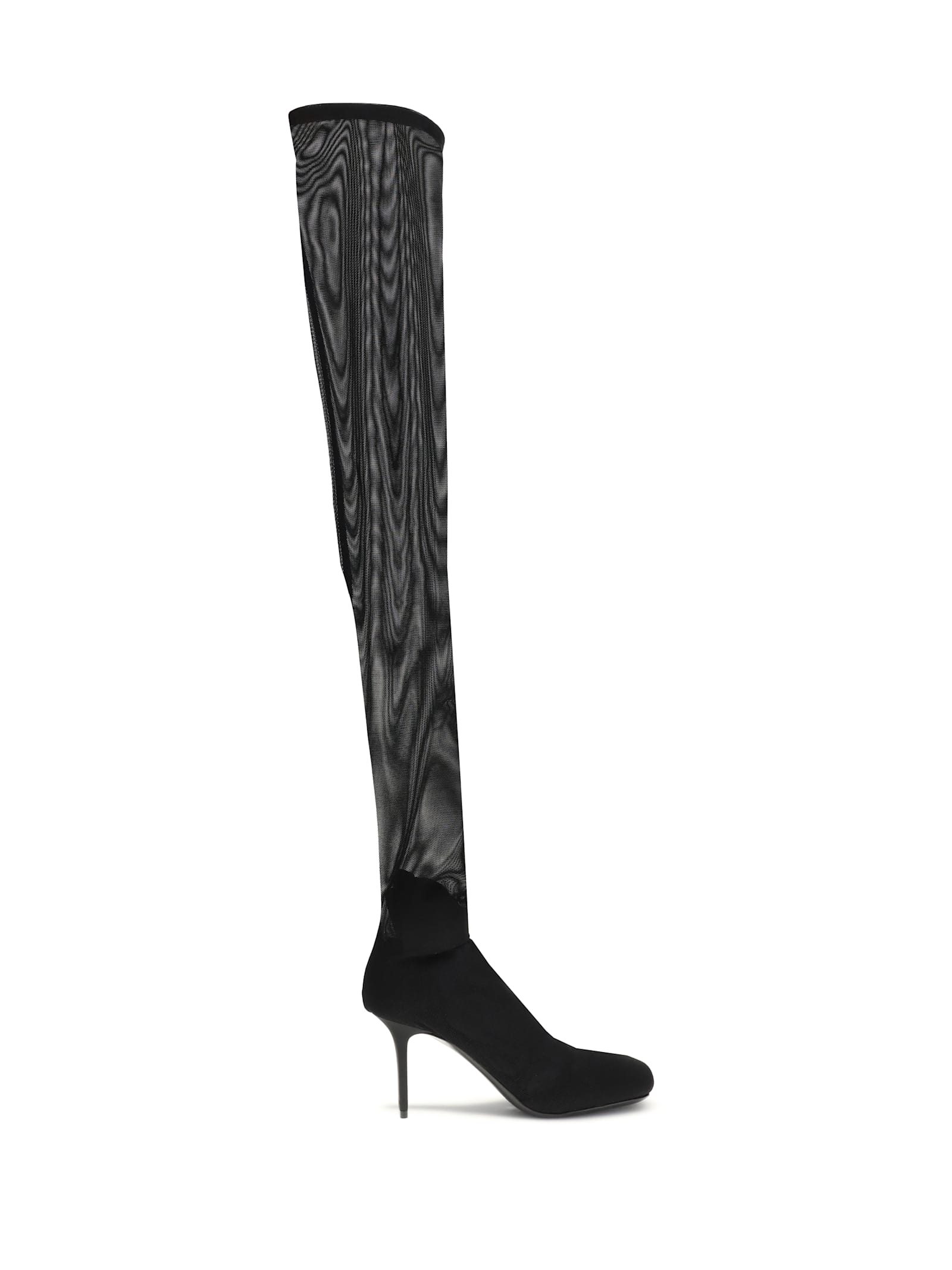 Courrèges High Mesh Boots In Black