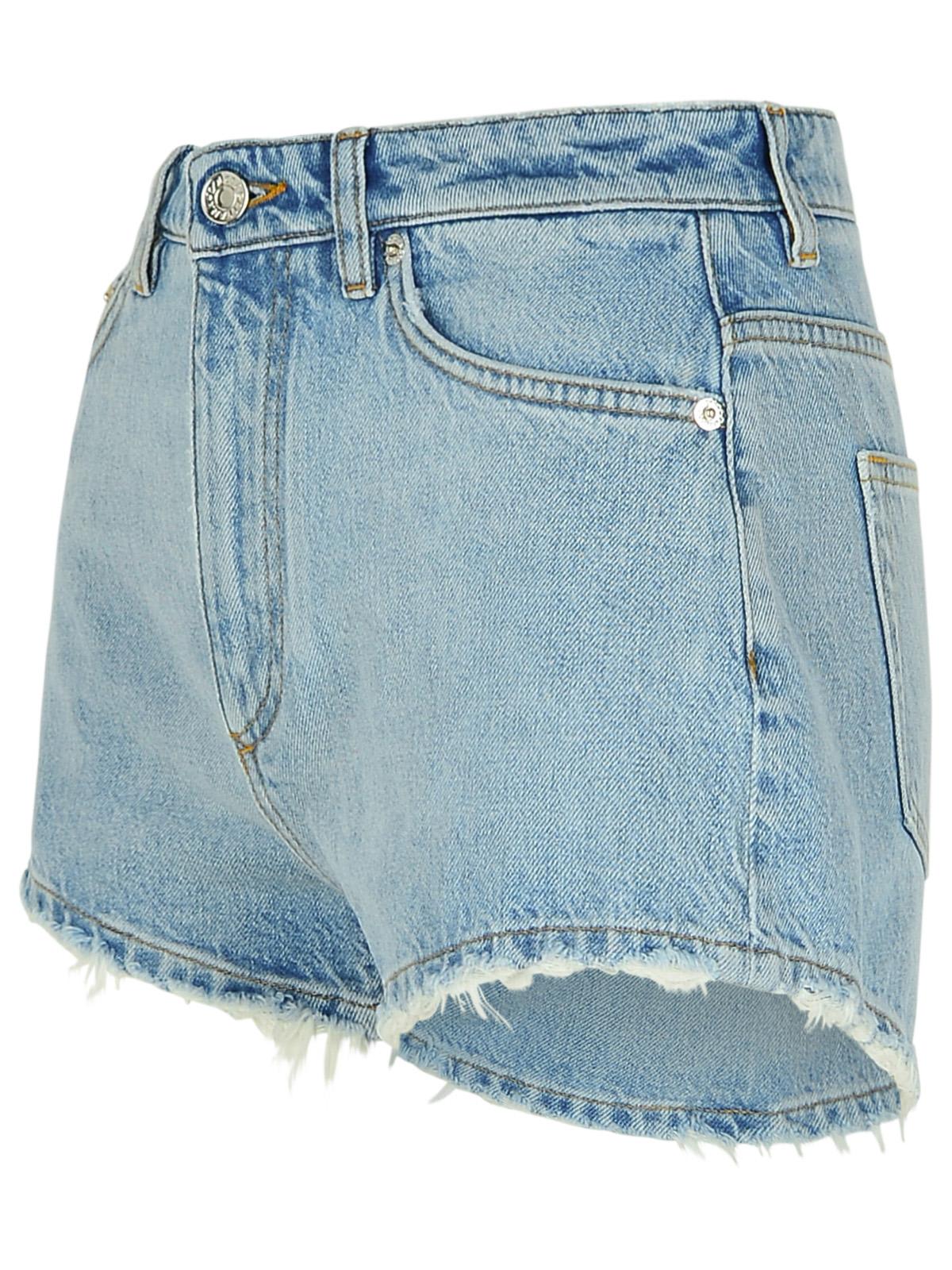 Shop Dolce & Gabbana Light Blue Cotton Shorts