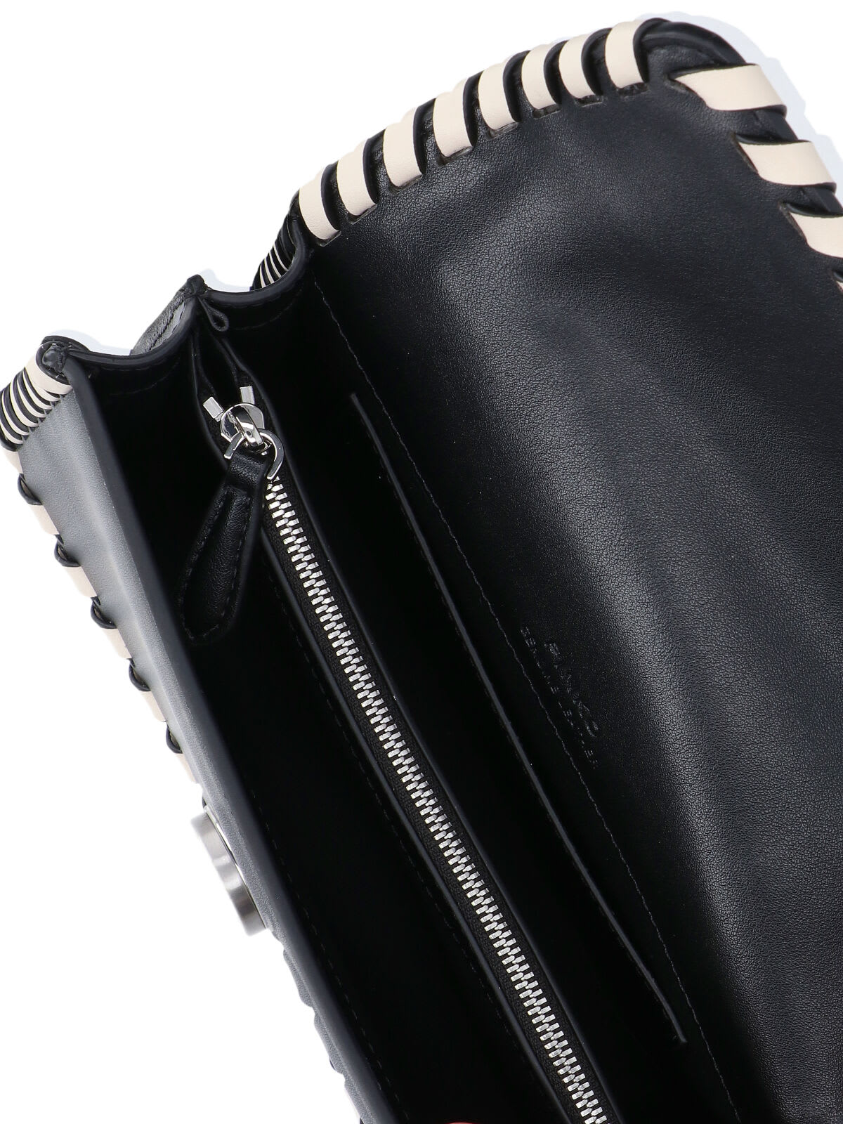 Pinko Structured Black Bag With Clean Lines In Multi