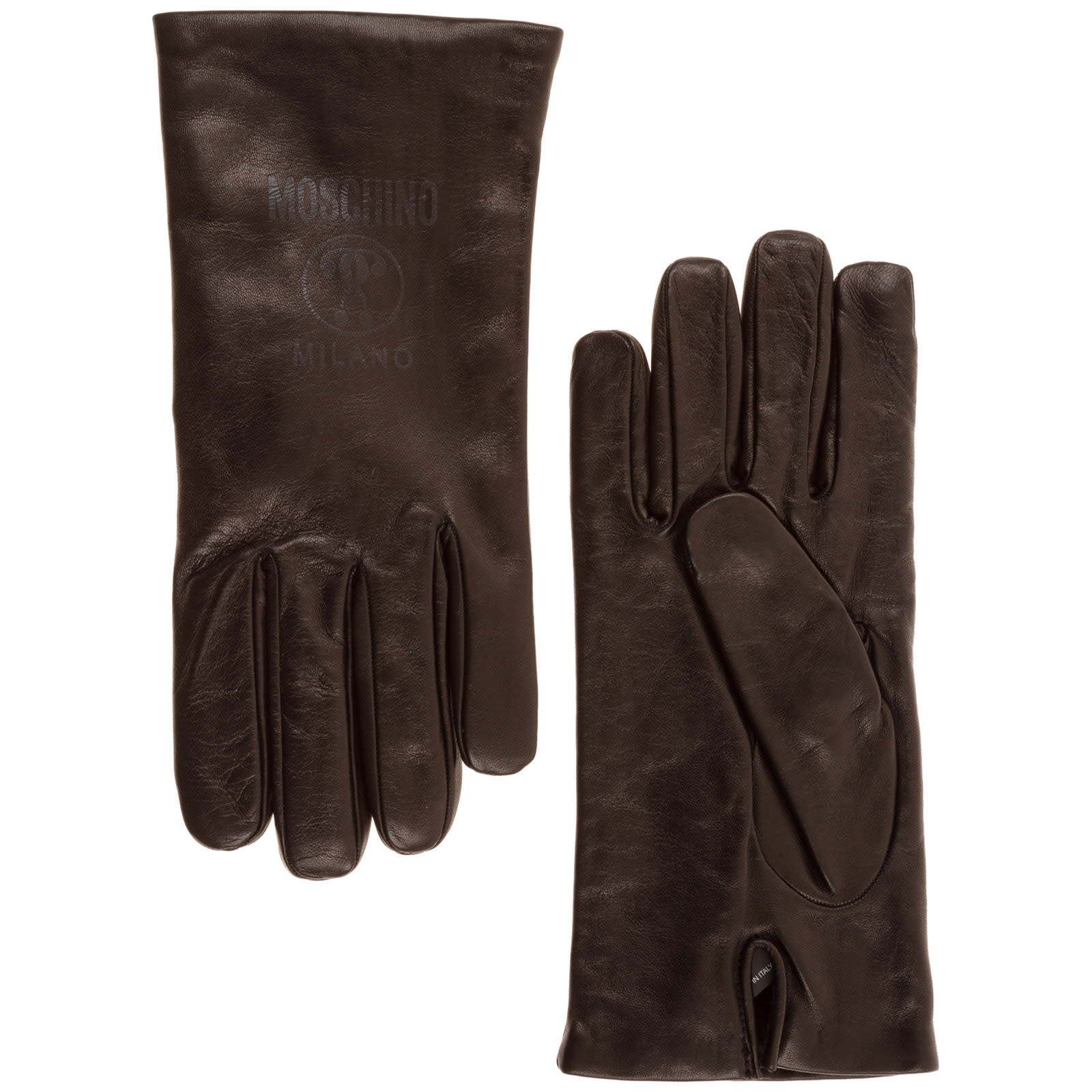 MOSCHINO MOSCHINO DOUBLE QUESTION MARK GLOVES,M547060071016