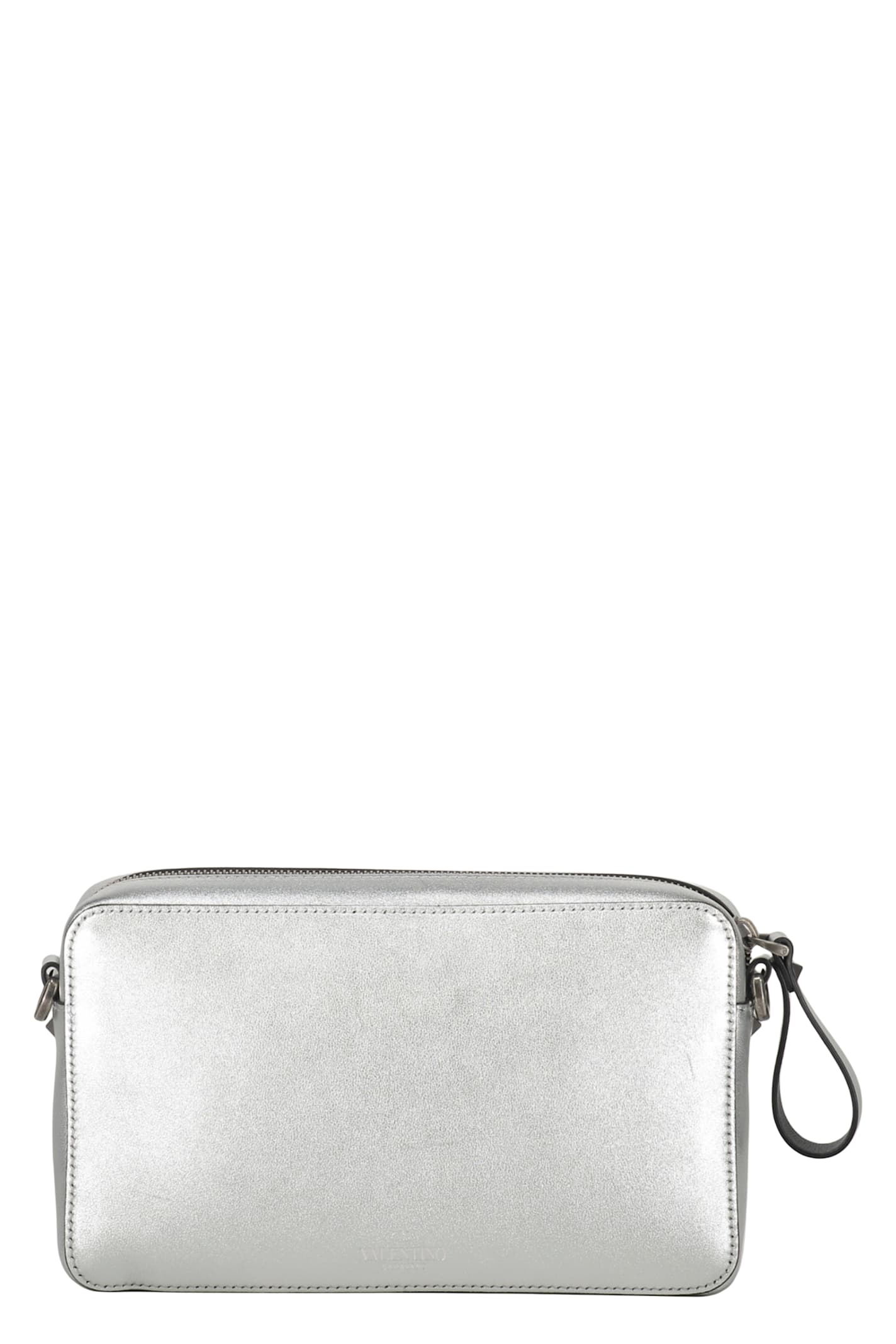 Valentino Crossbody Bag In Silver