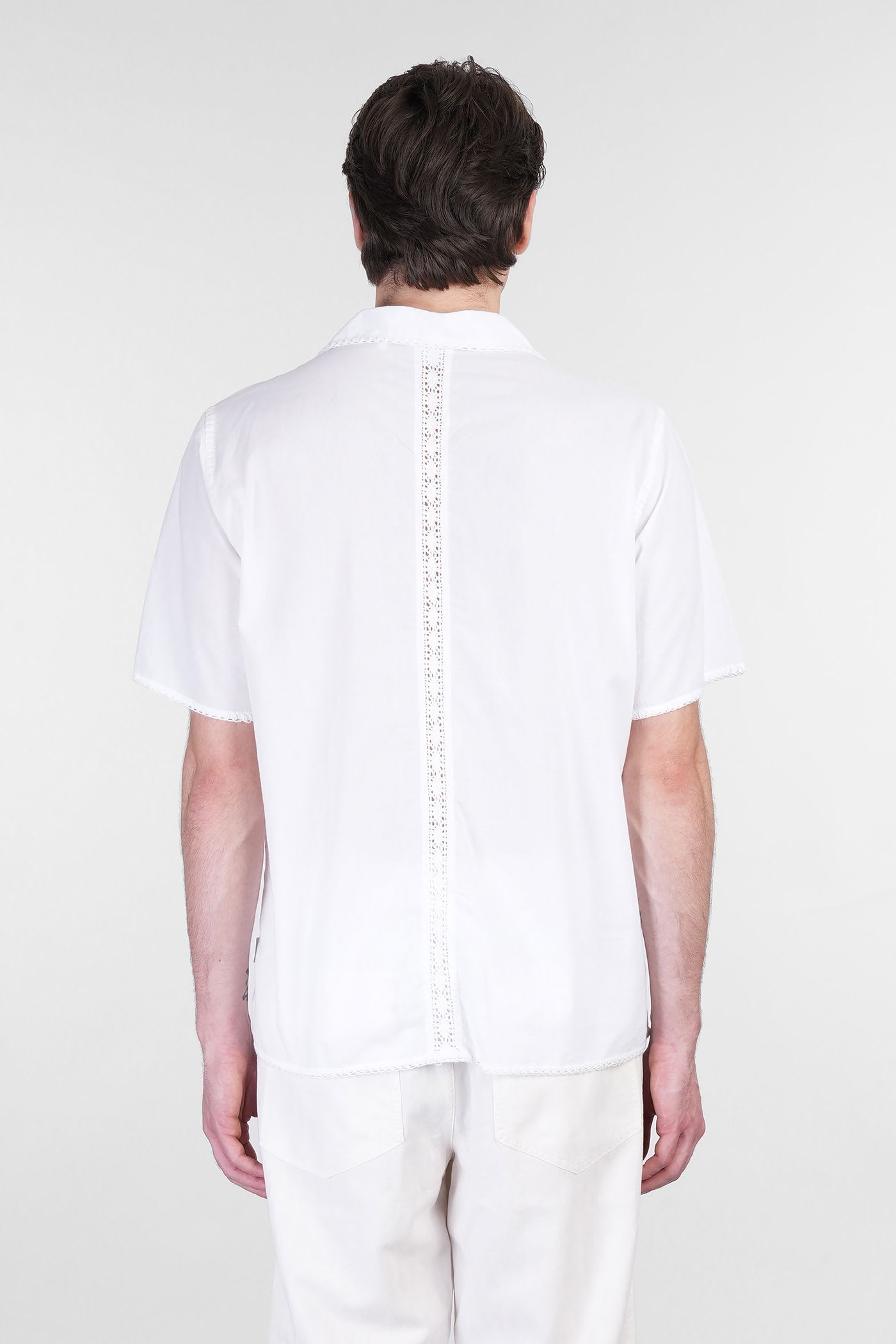 ASPESI TAMARA SHIRT IN WHITE COTTON 