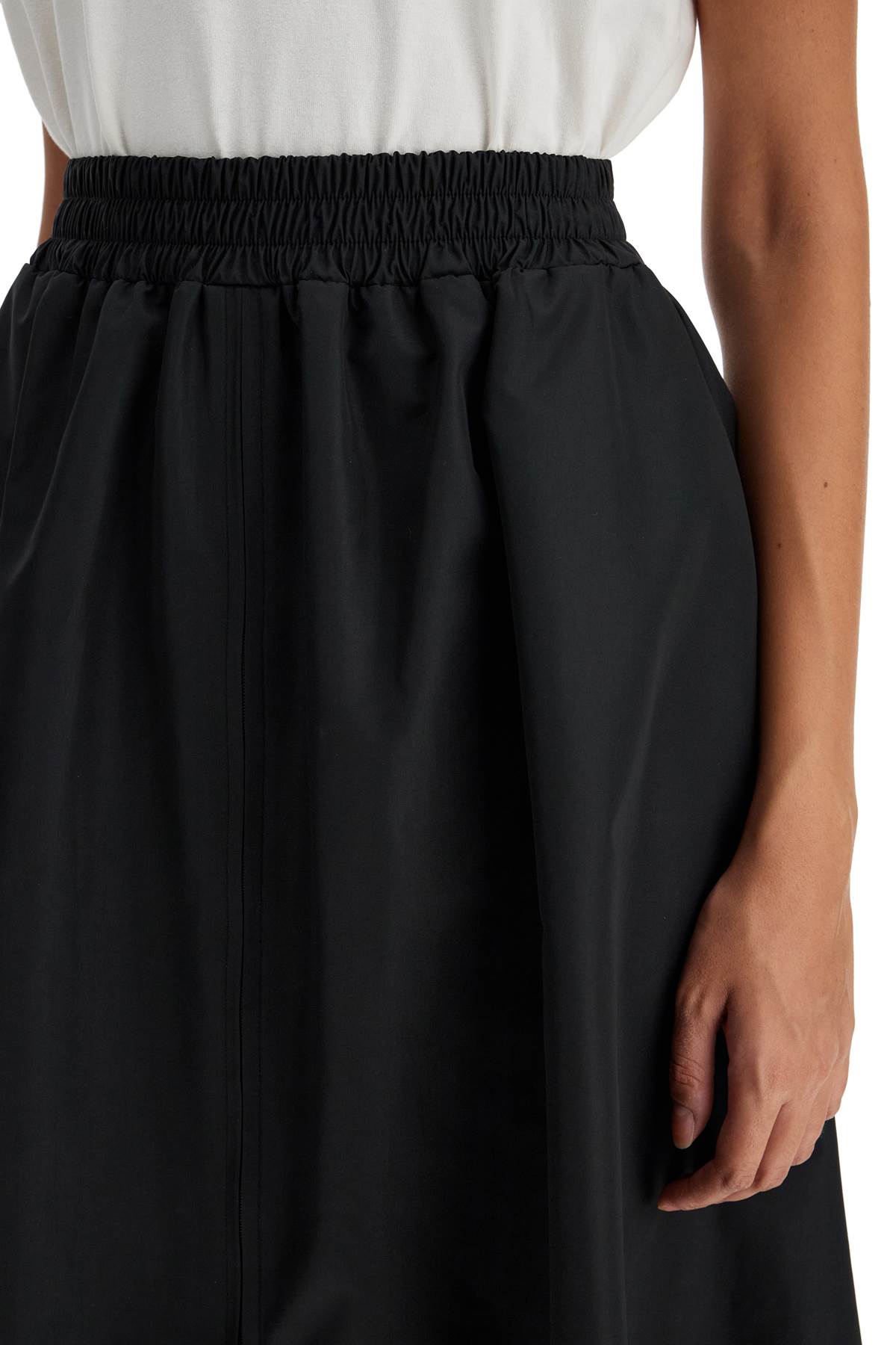 Golden Goose Circle Skirt In Nylon In Black