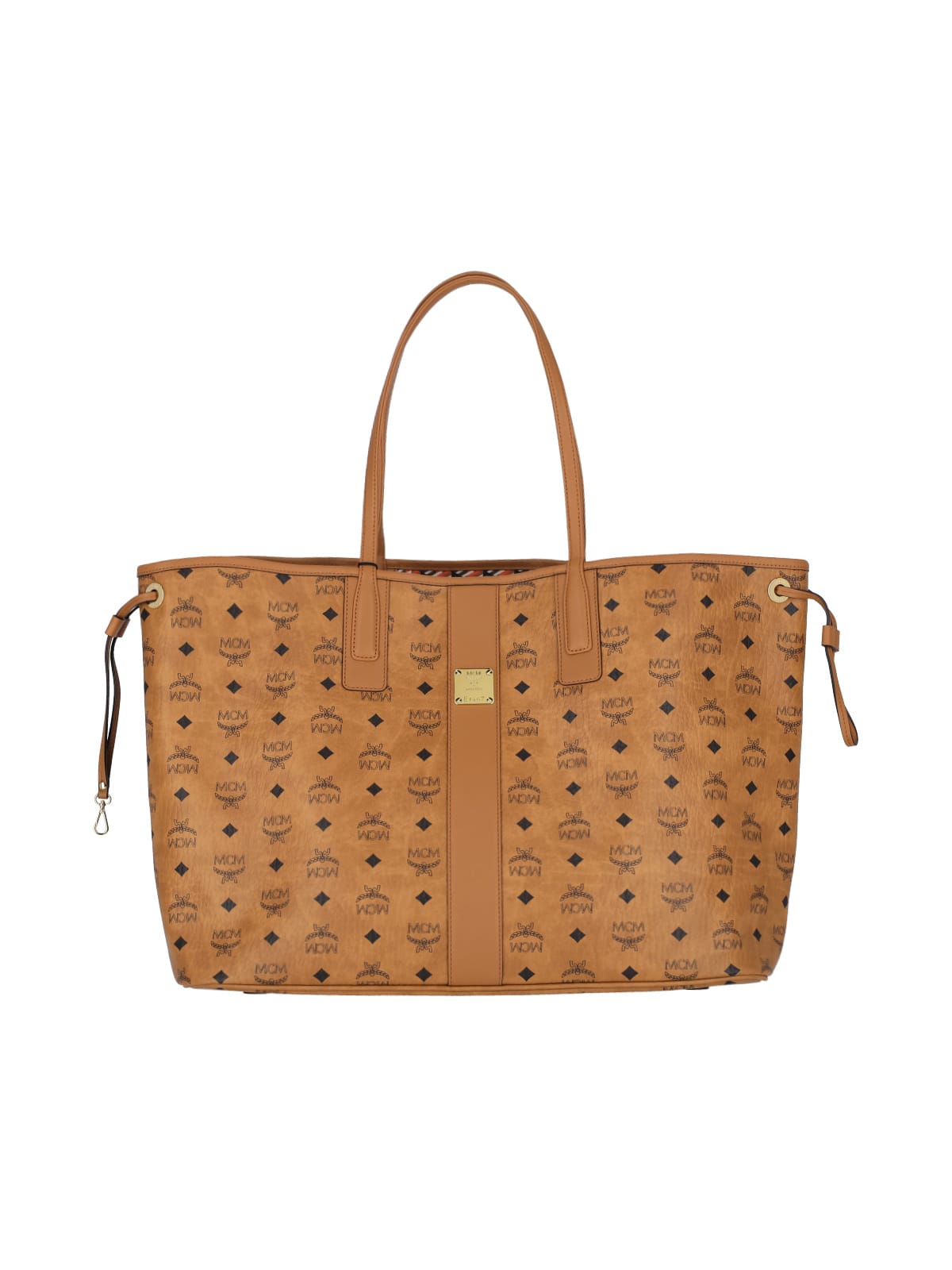 Shop Mcm Liz Reversible Tote Bag In Brown