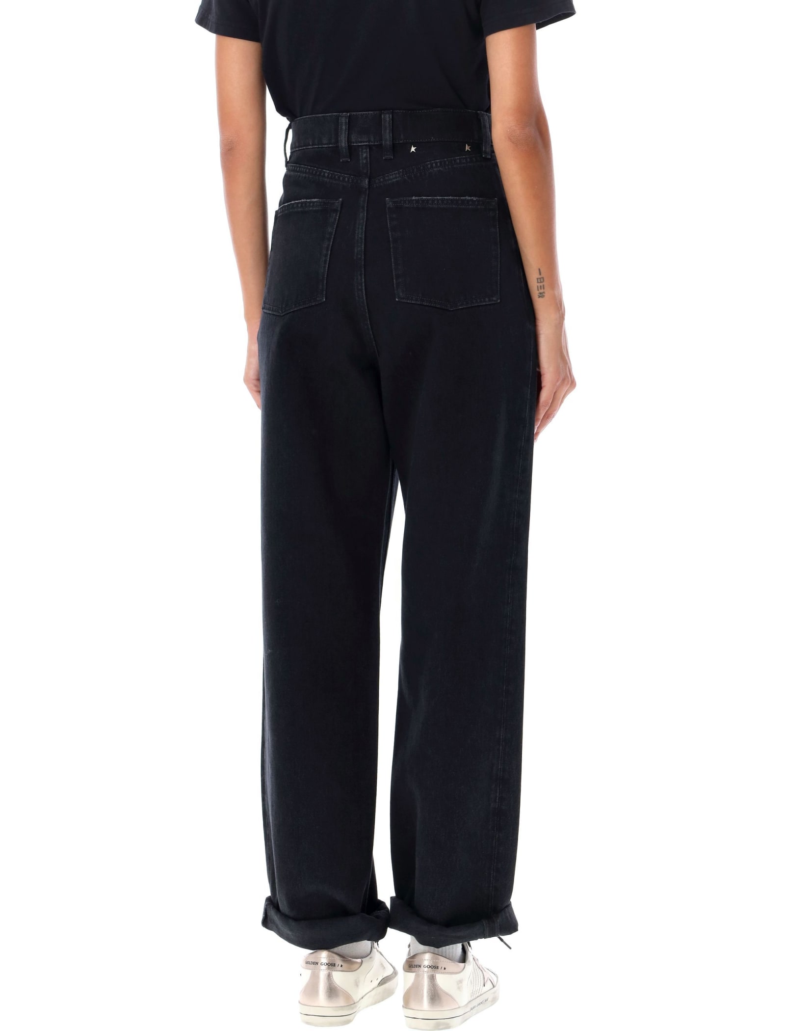 Shop Golden Goose Kim Jeans In Black