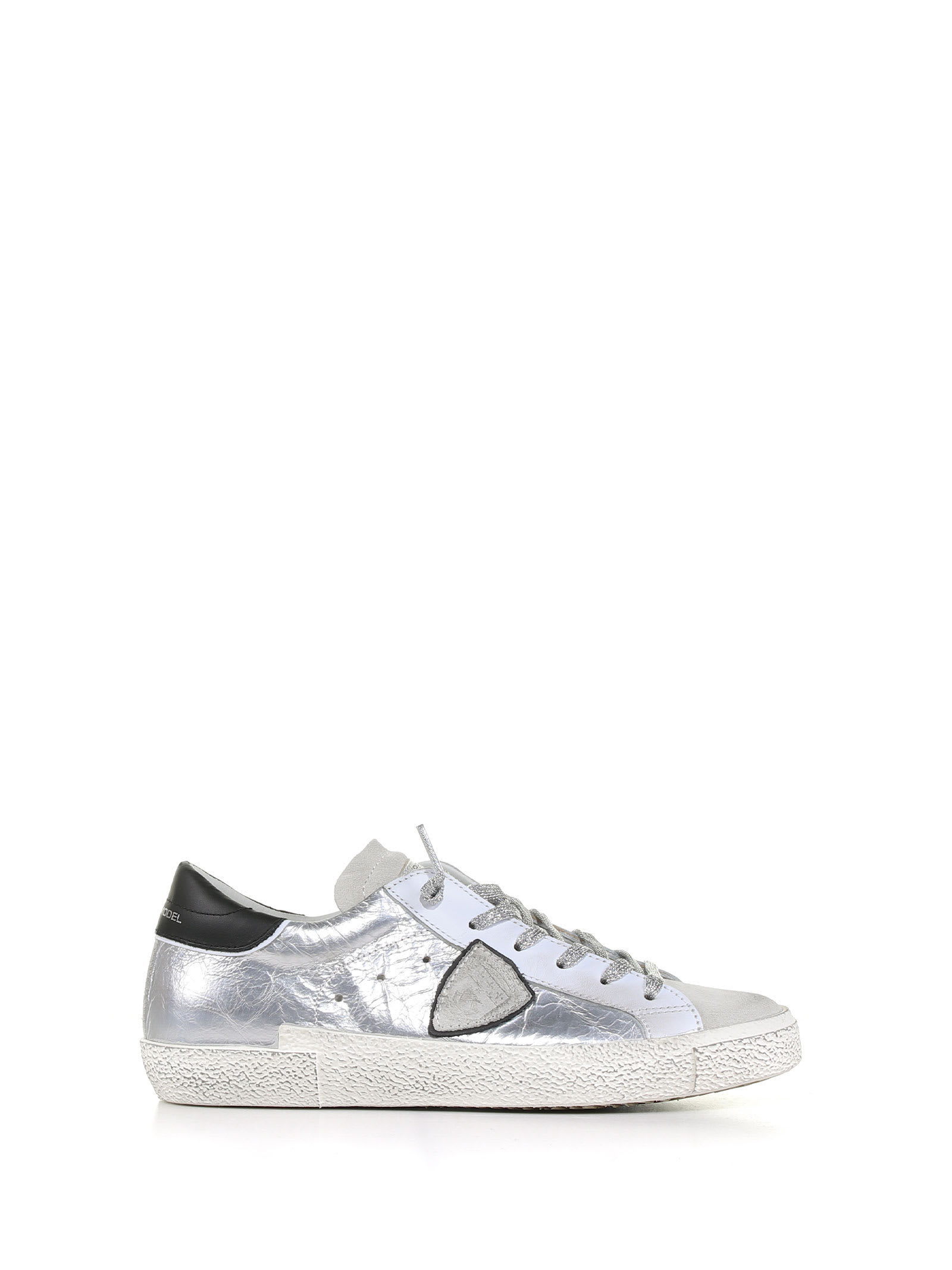 Philippe Model Paris Sneaker In Leather With Suede Details