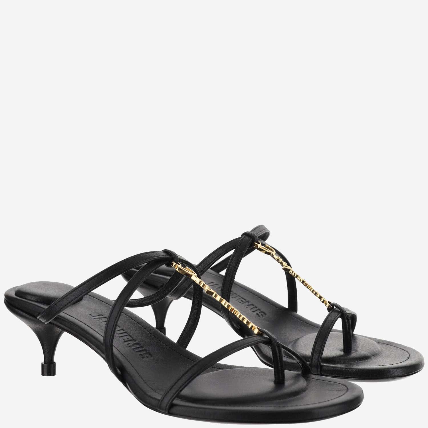 Shop Jacquemus Les Sandales Pralù Basses In Black