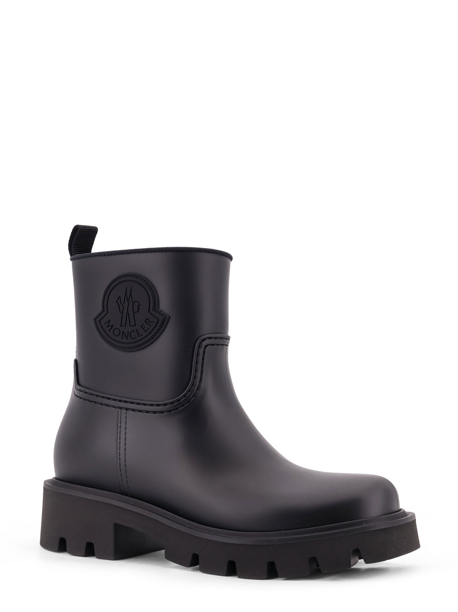 Moncler Women Kickstream Rubber Boots In Black