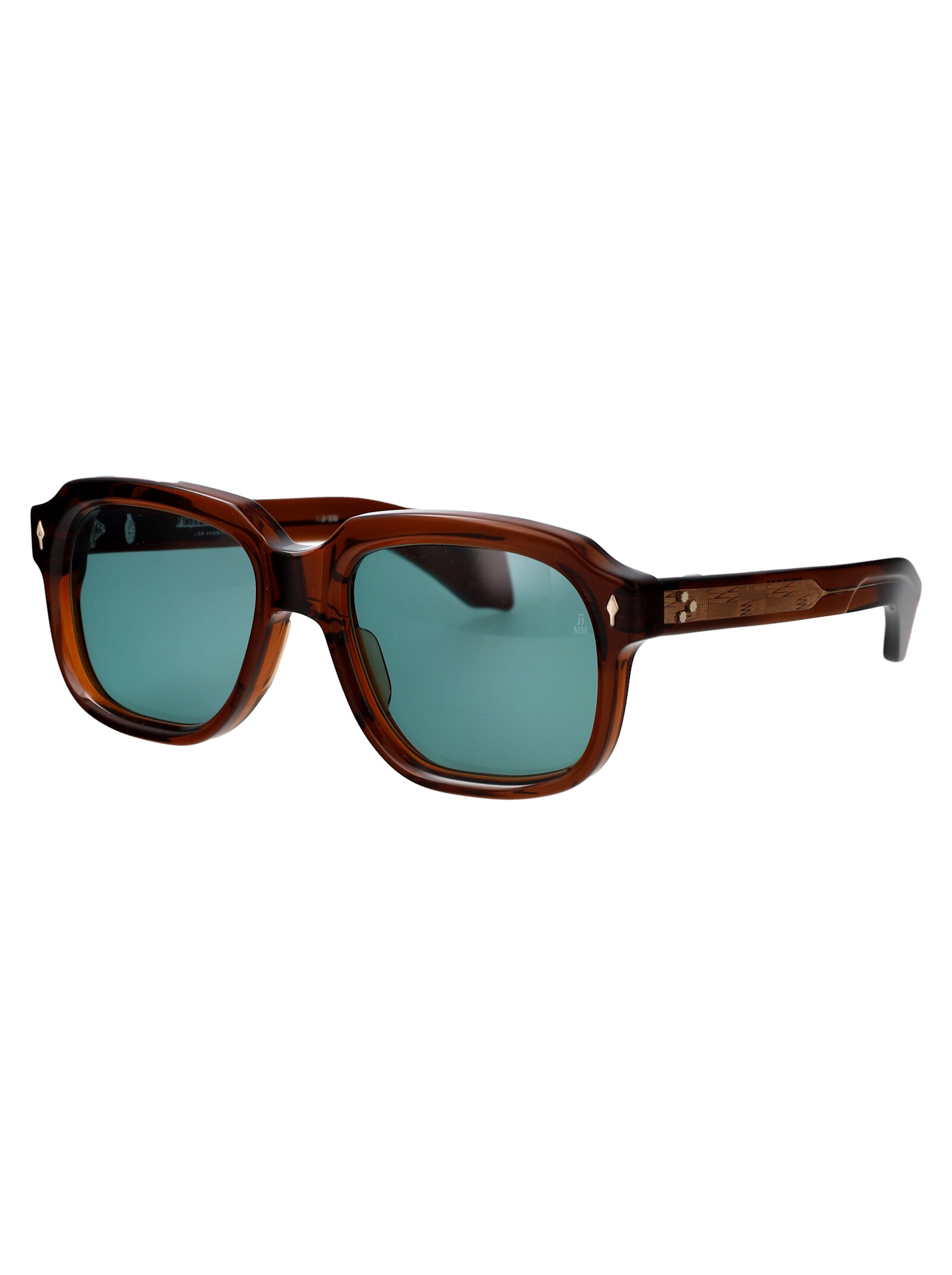 Shop Jacques Marie Mage Union Sunglasses In Hickory