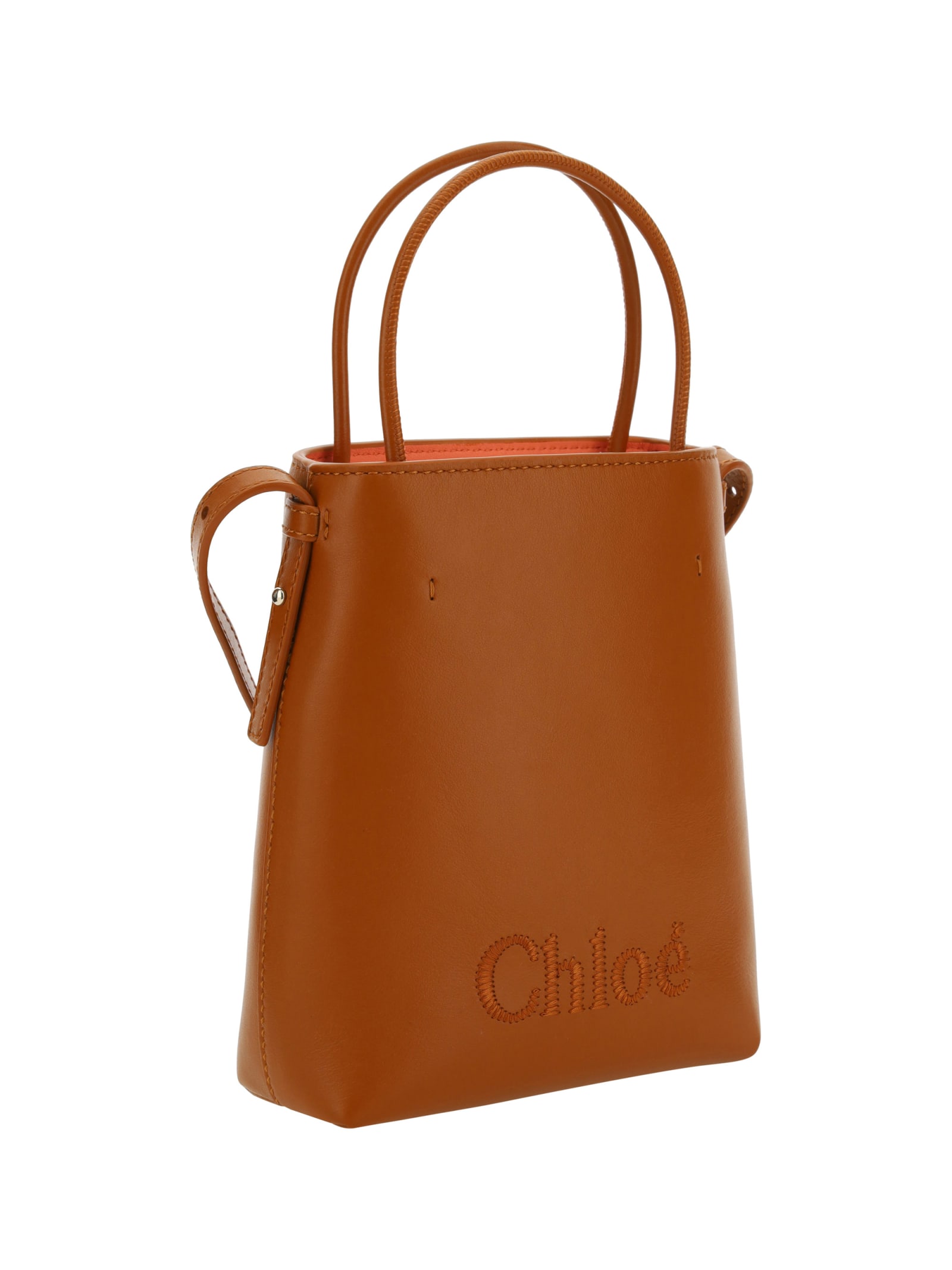 Shop Chloé Sense Handbag In Caramel