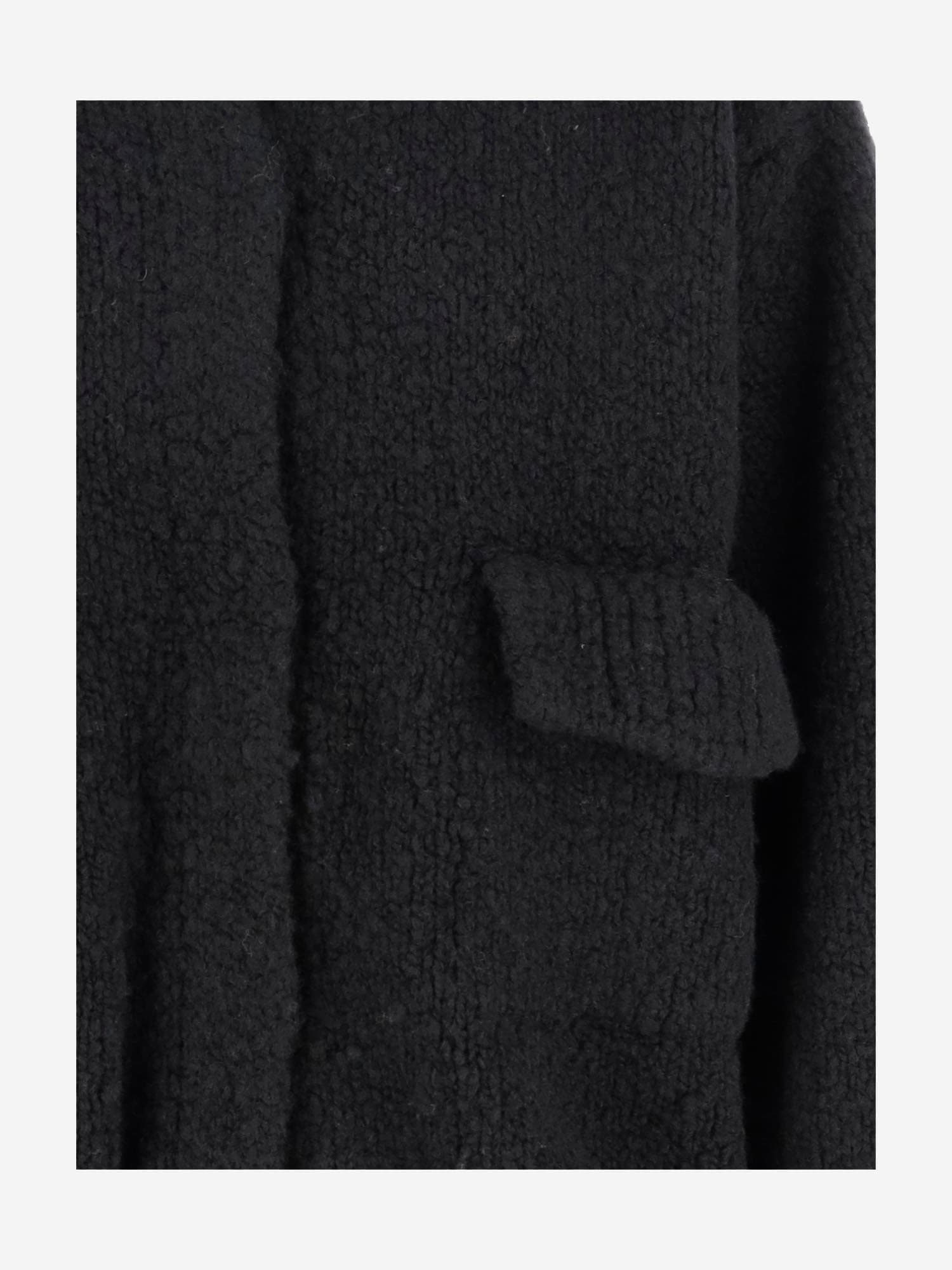 Shop Dries Van Noten Wool Cardigan In Black