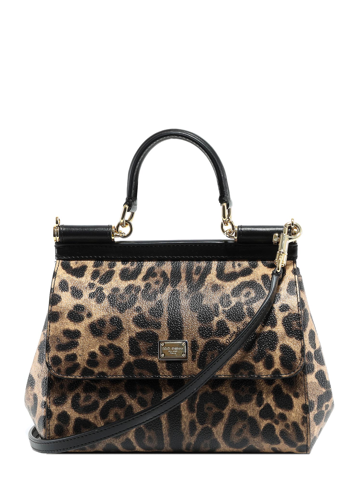 Dolce & Gabbana Sicily Leopard-print Tote Bag In Natural Print