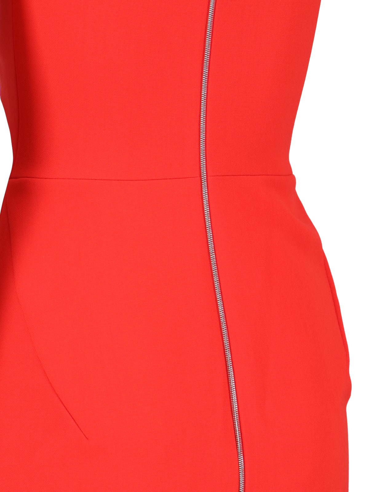 Shop Victoria Beckham Midi T-shirt Dress In Red