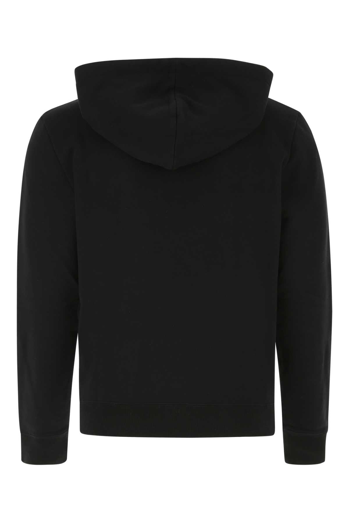 Shop Saint Laurent Black Cotton Sweatshirt In 1000