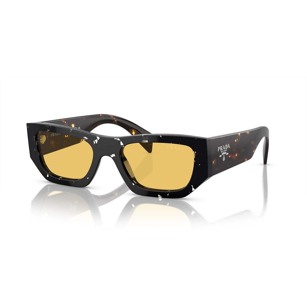 Shop Prada Sunglasses In Nero/giallo