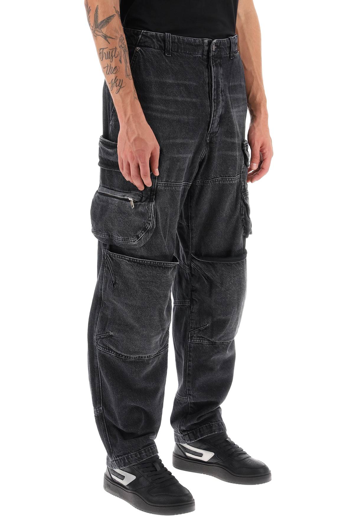 Diesel D-fish Jeans In Black | ModeSens