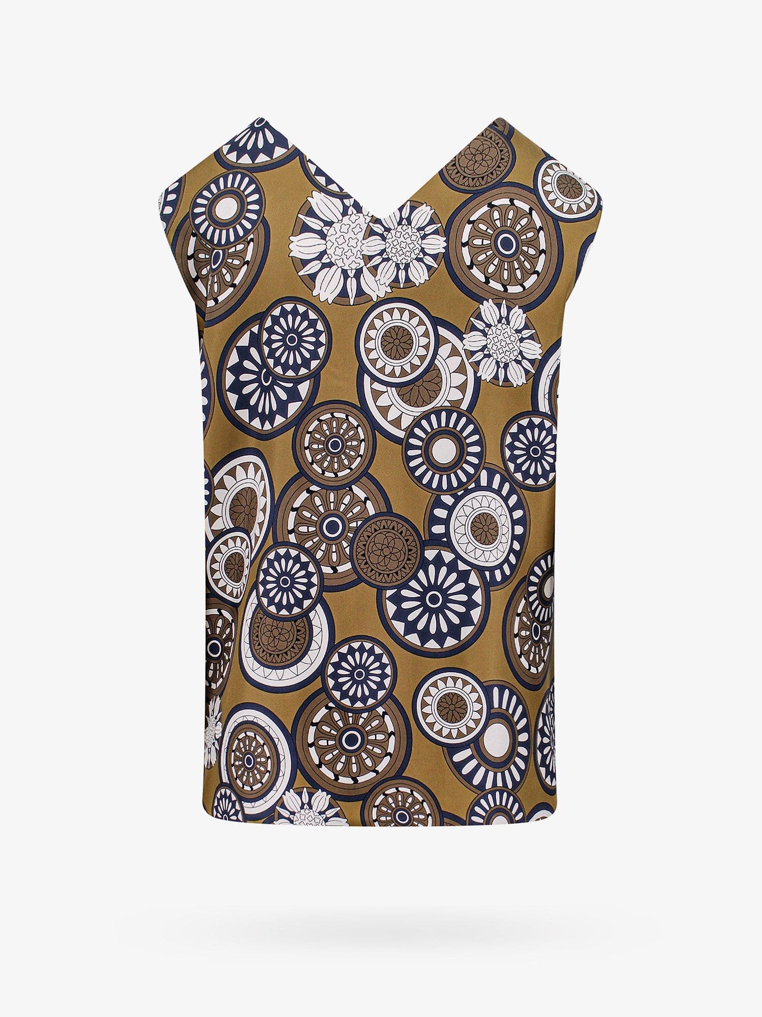 'S MAX MARA SILK TOP WITH ALL-OVER PRINT