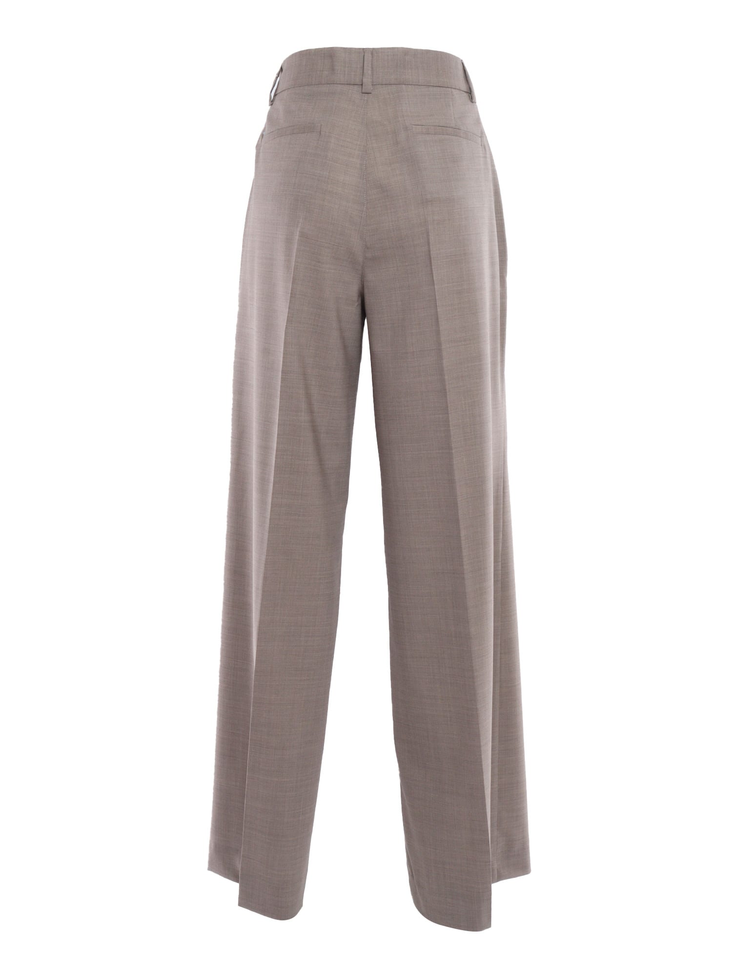 P.a.r.o.s.h Pleated Trousers In Grey