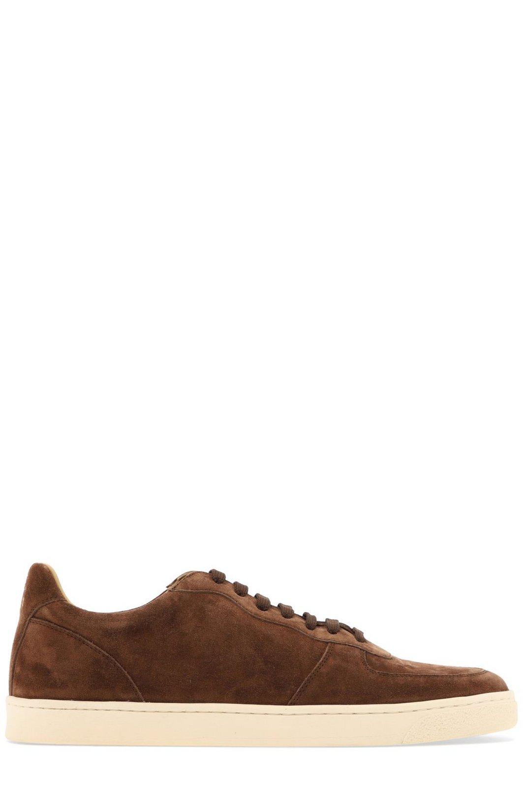 Brunello Cucinelli Suede Low-top Lace-up Sneakers