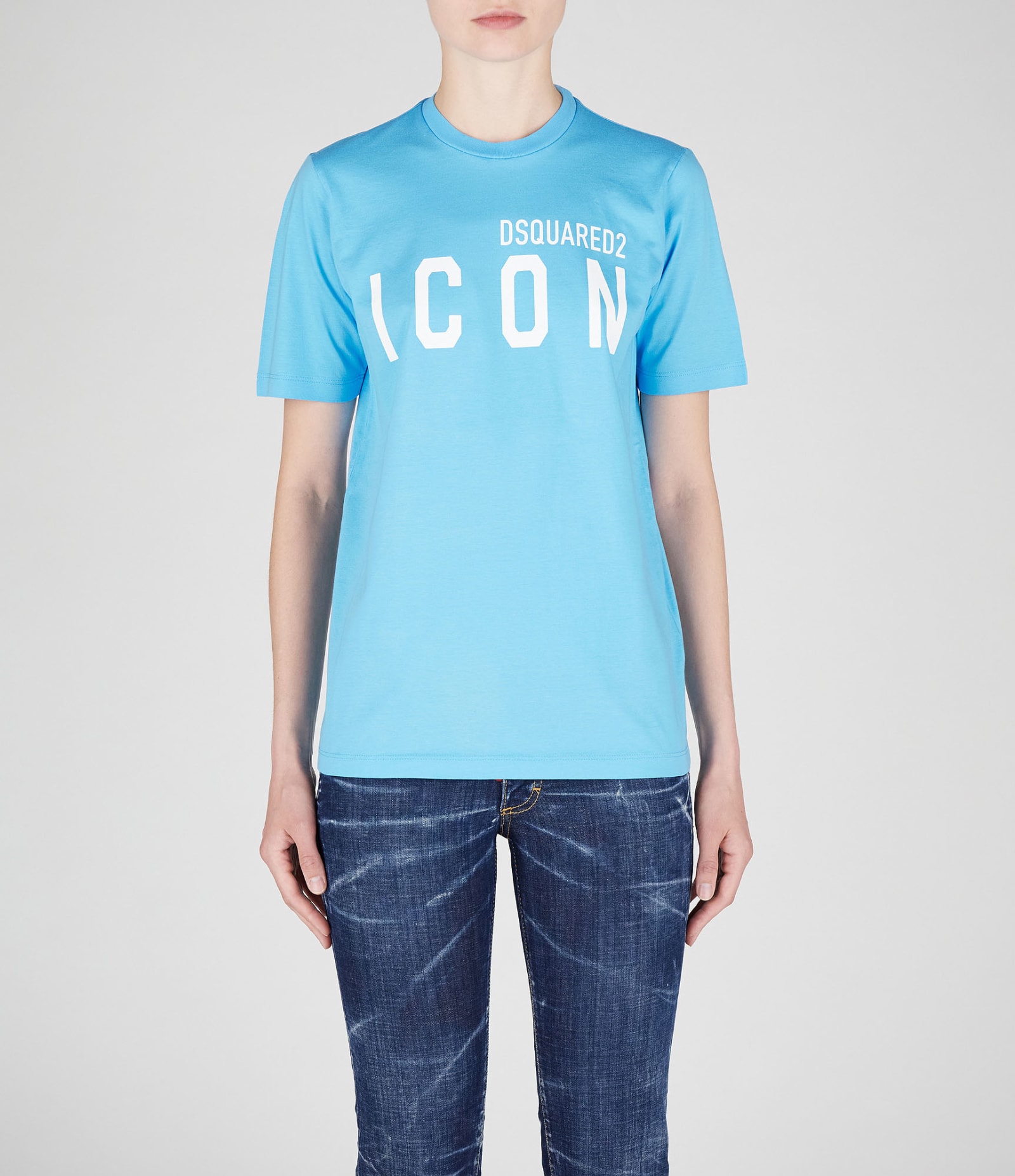 Shop Dsquared2 T-shirts In Blue Miami