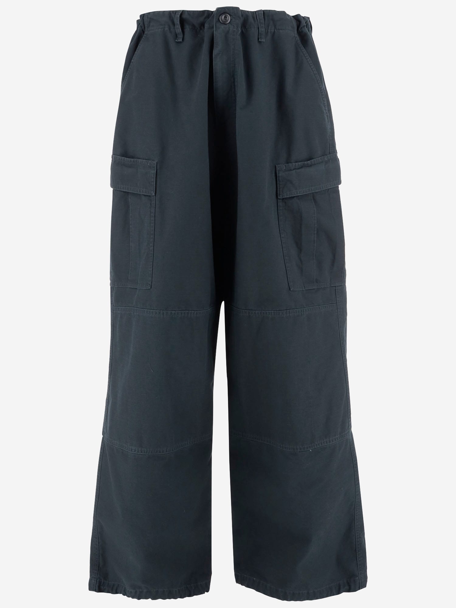 Cotton Wide Cargo Pants