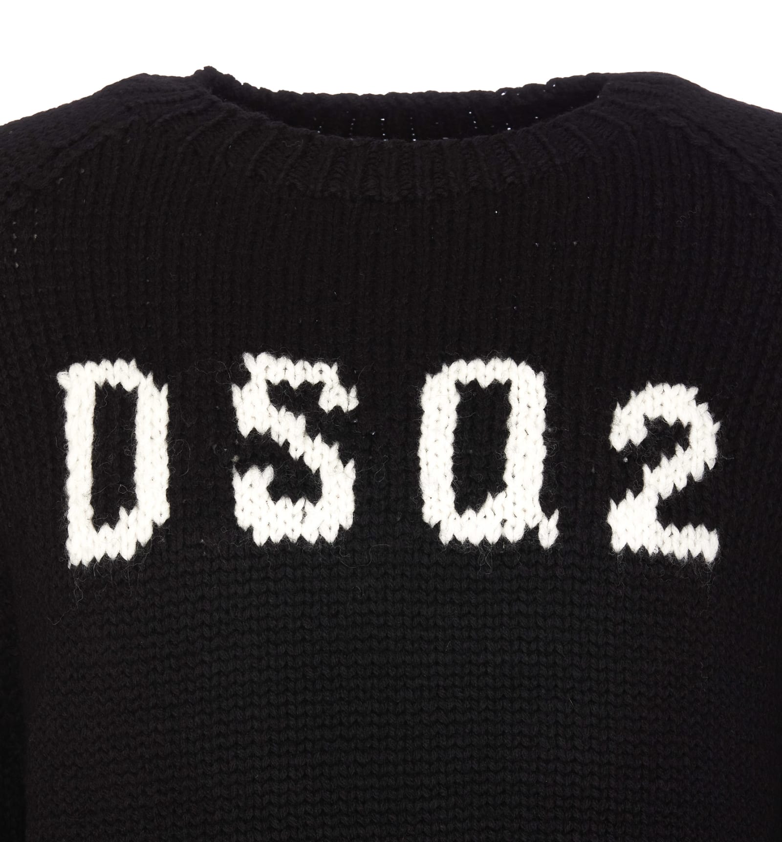 Shop Dsquared2 Dsq2 Handmade Knit Sweater In Black