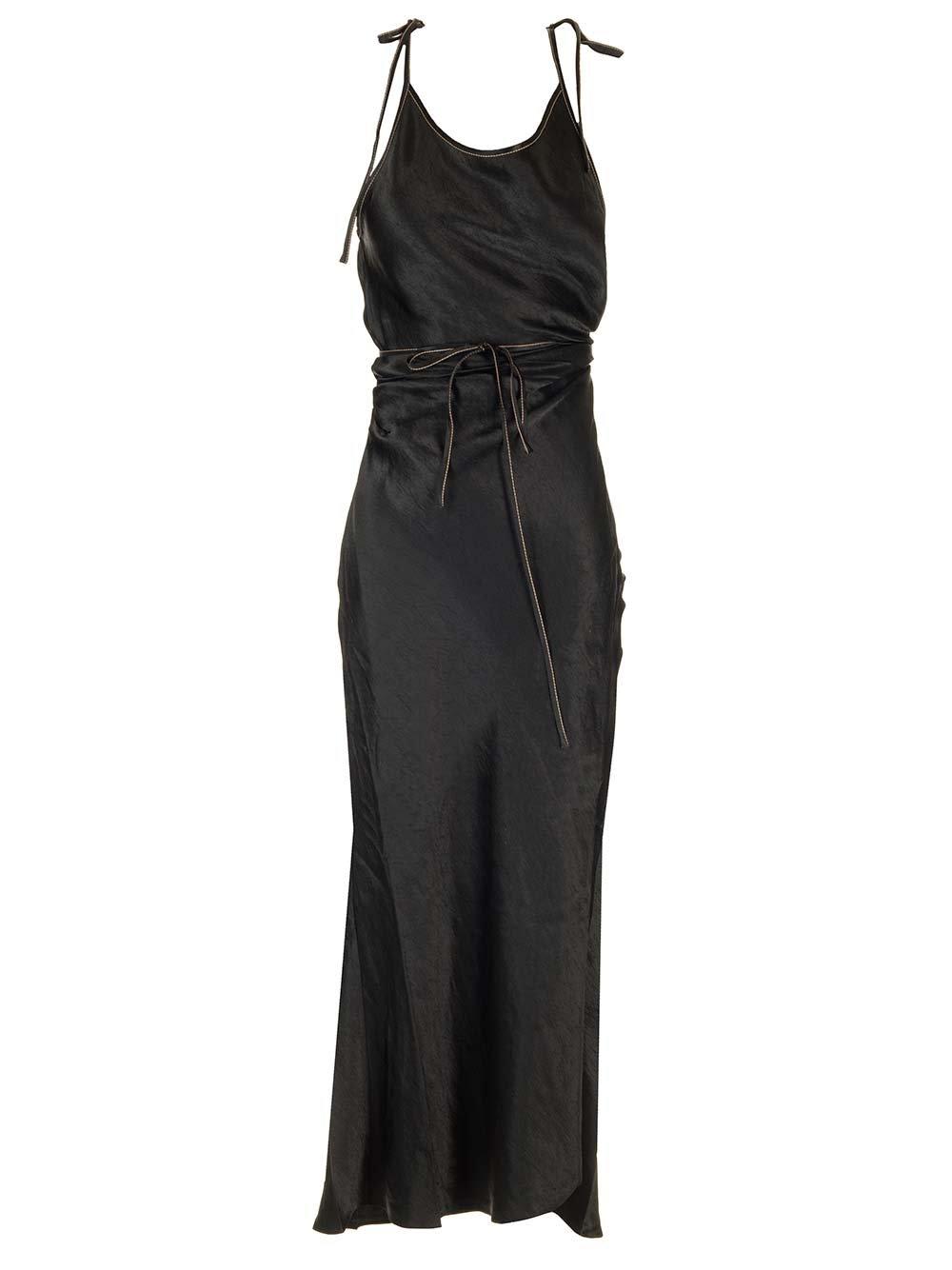 Sleeveless Wrap Detailed Maxi Dress