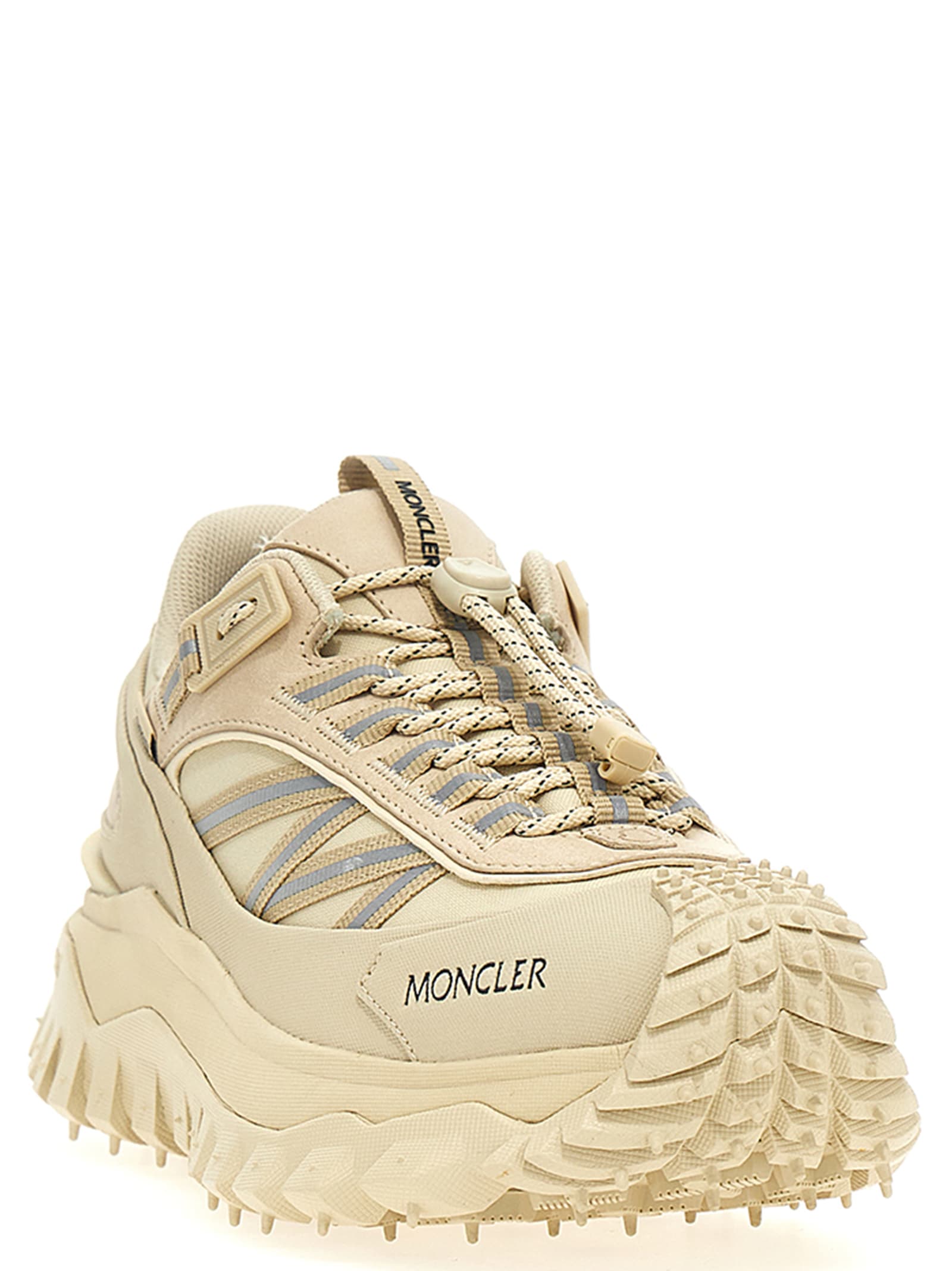 Shop Moncler Trailgrip Gtx Sneakers In White