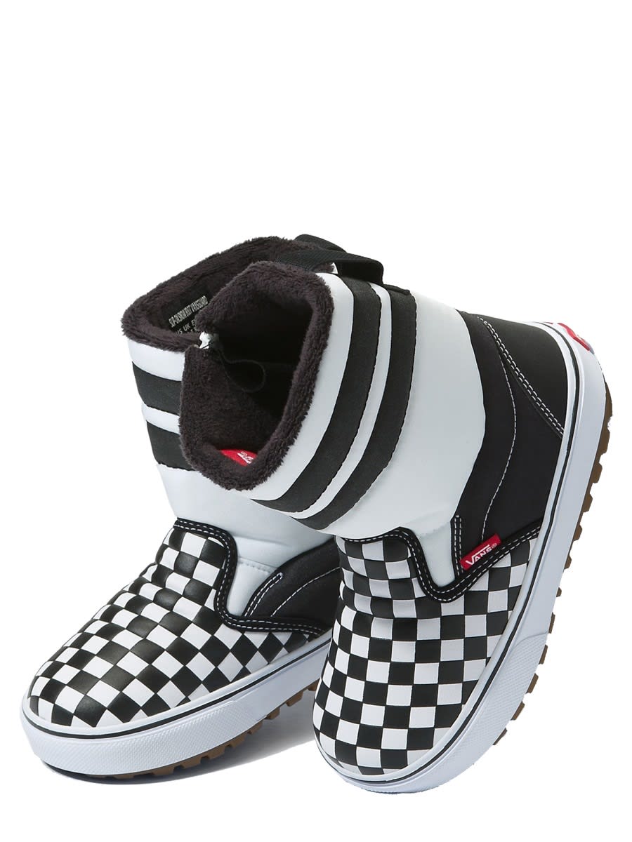 Vans Checkboard Snow Boots In Multi
