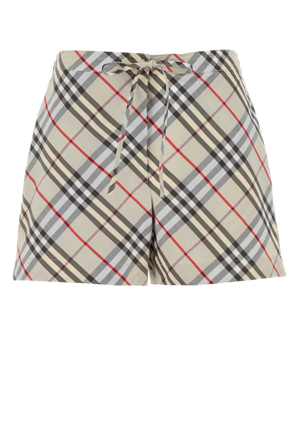 Embroidered Poplin Shorts