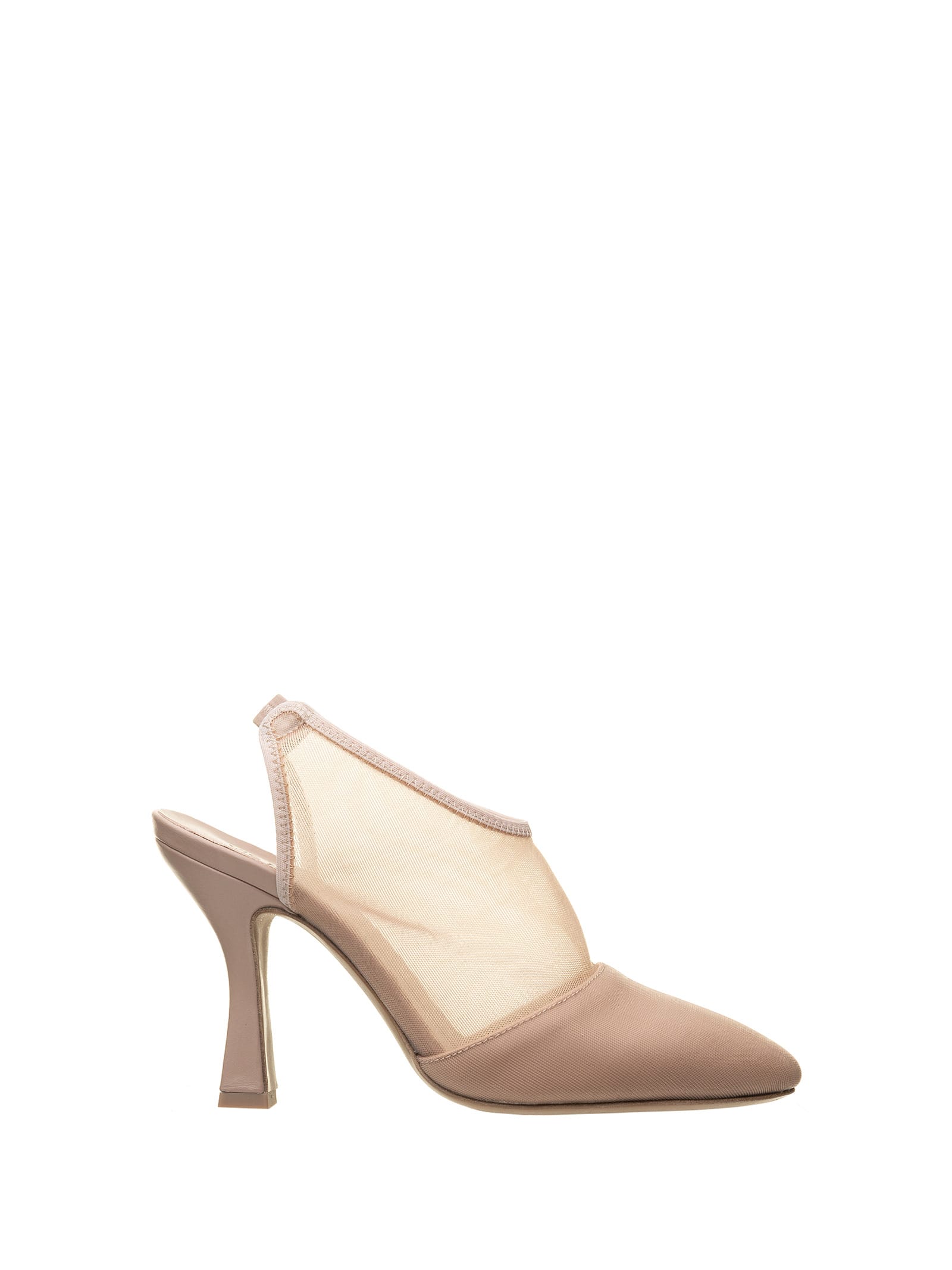 nude mesh shoes