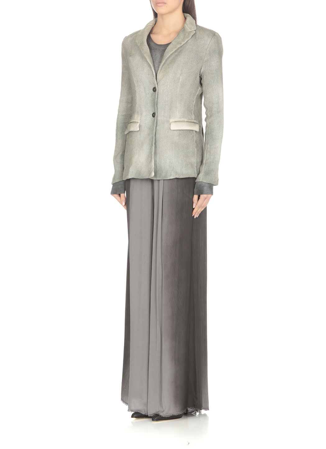 Shop Avant Toi Cotton And Linen Jacket In Green