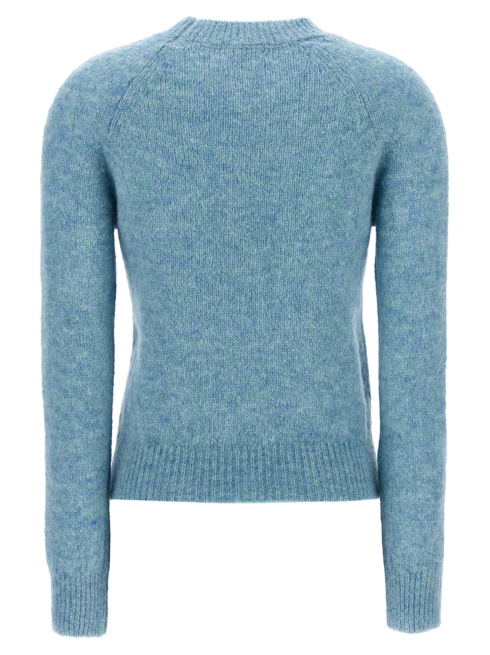 Shop Dries Van Noten Texas Sweater In Light Blue