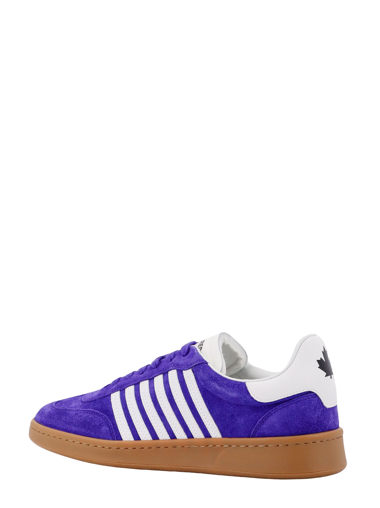 Shop Dsquared2 Boxer Sneakers In Purple