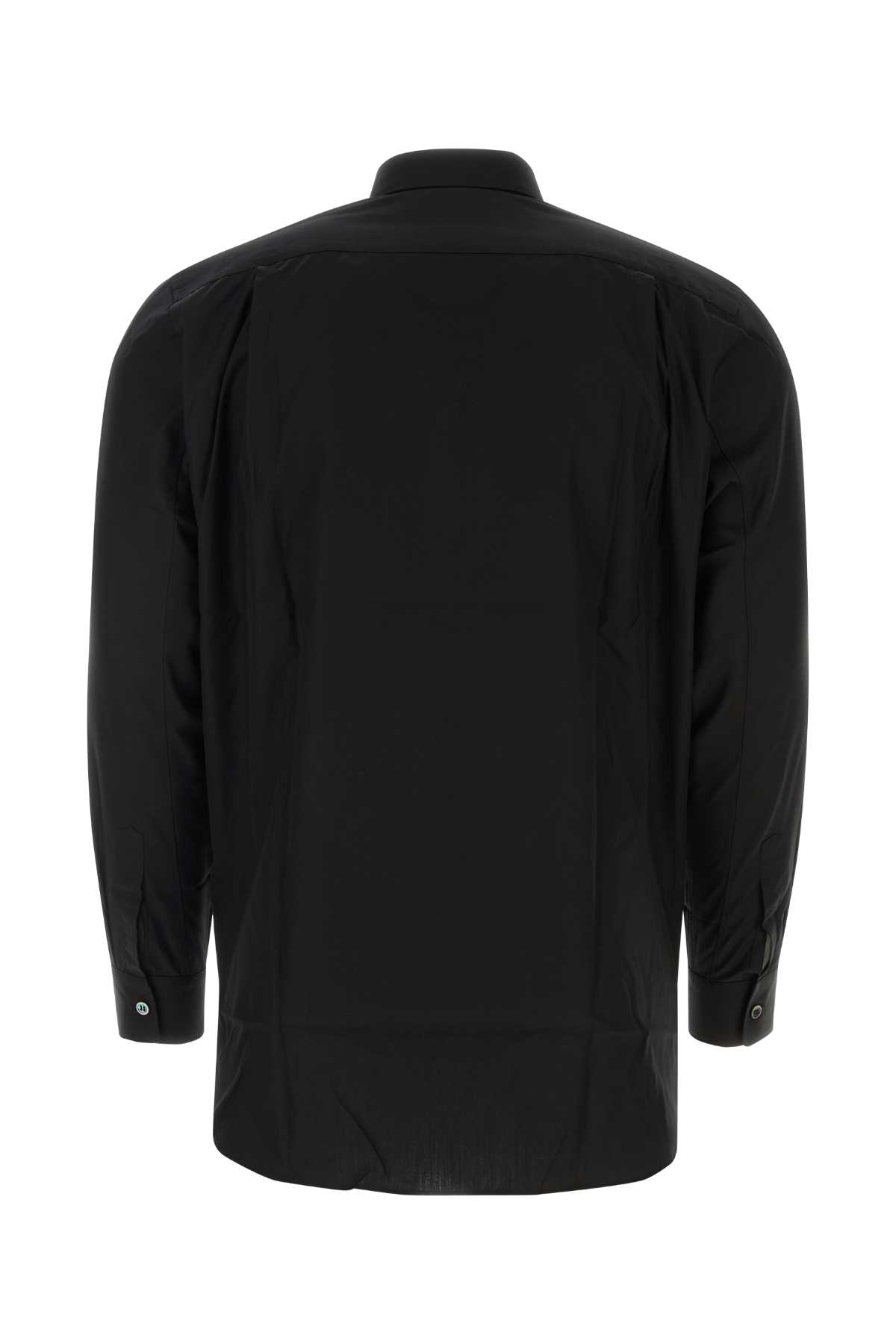 Shop Comme Des Garçons Play Black Cotton Shirt