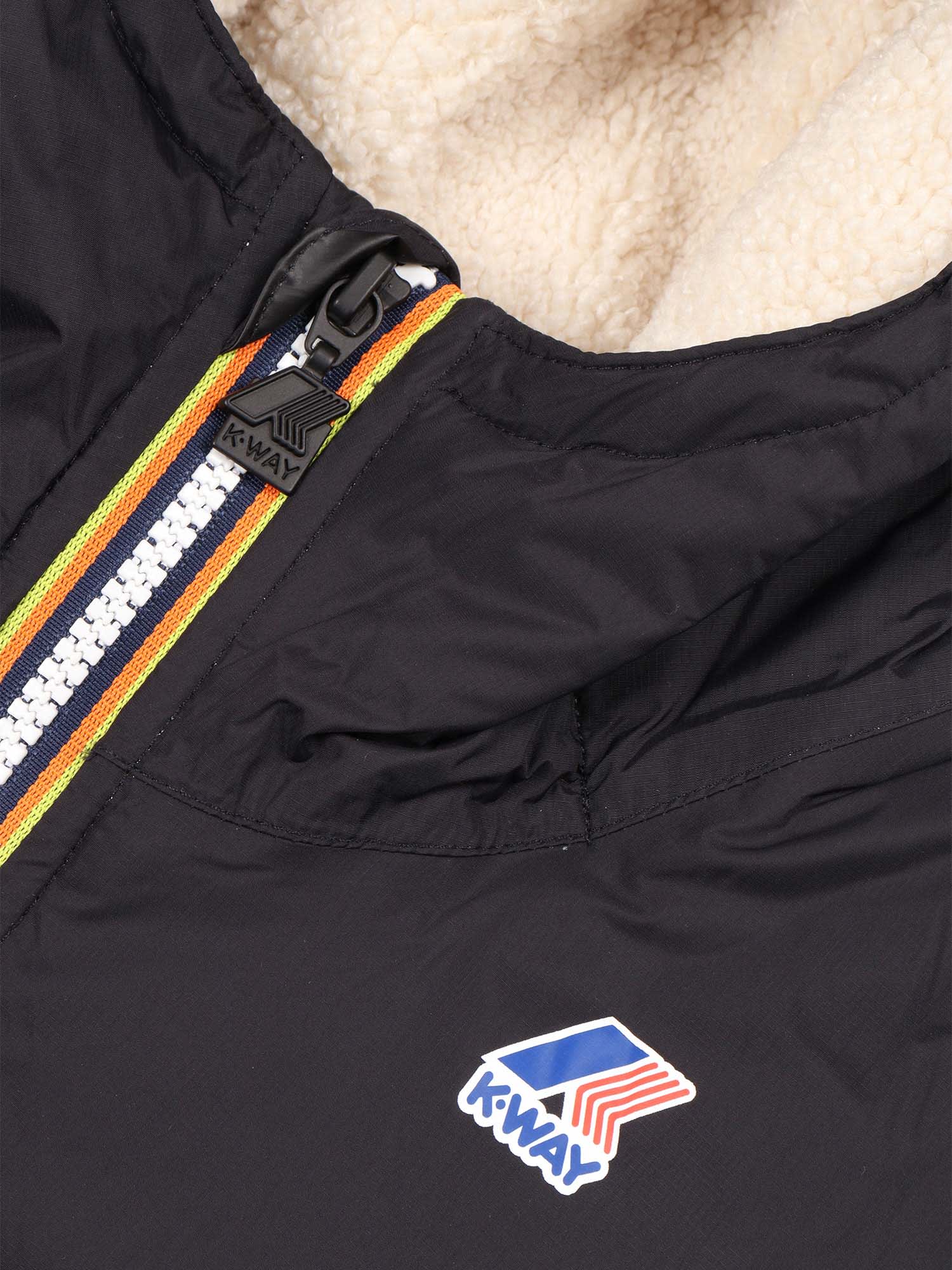 K-way P. Le Vrai 4.0 Claude Orsetto Down Jacket In Black