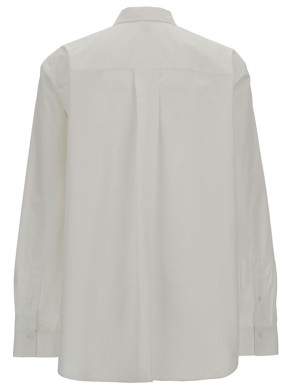 Shop Totême Signature Shirt In White Cottone Man