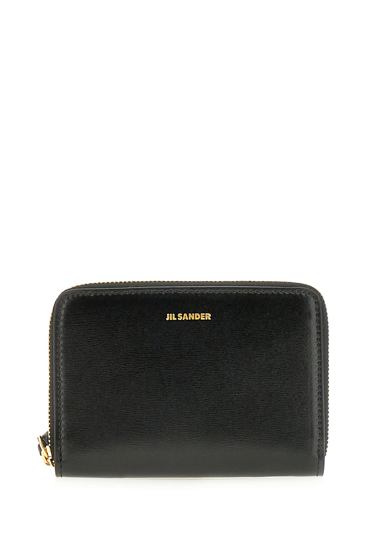 Shop Jil Sander Black Leather Giro Wallet In 001