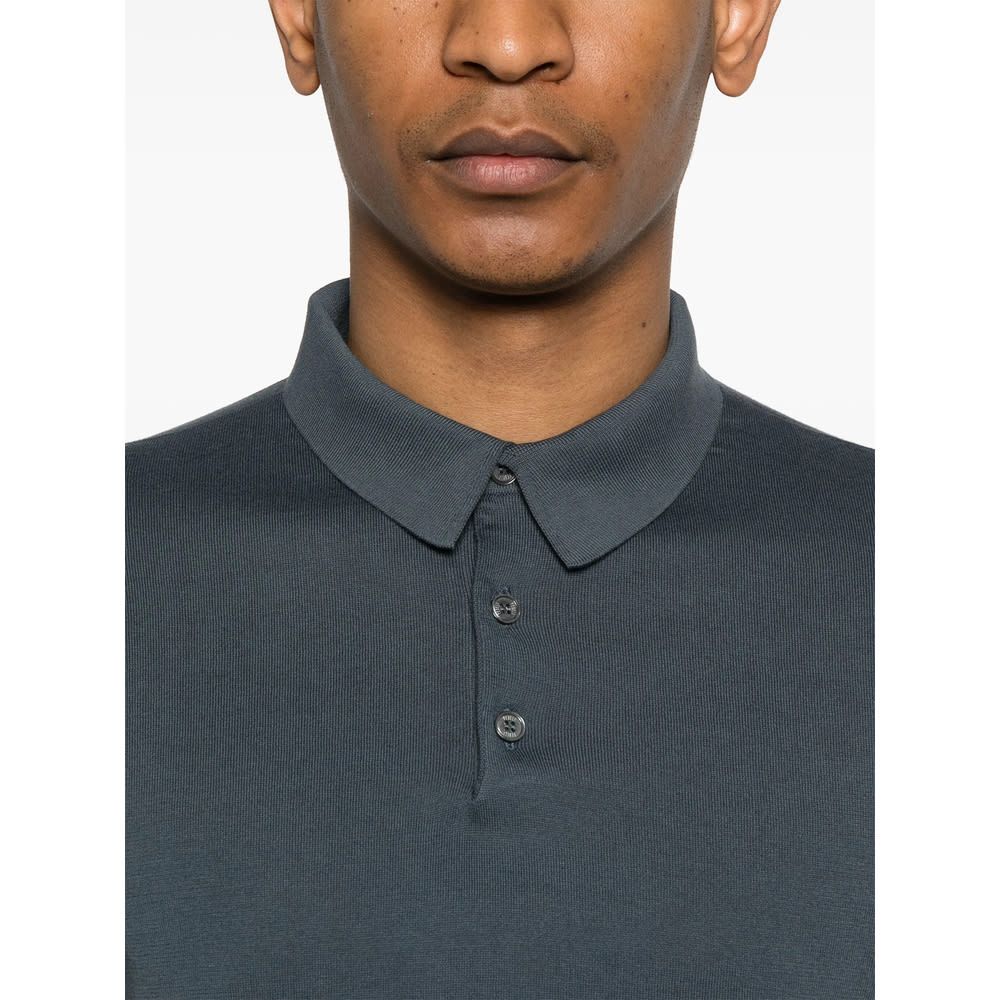 Fedeli Cotton Sweaters In Blue