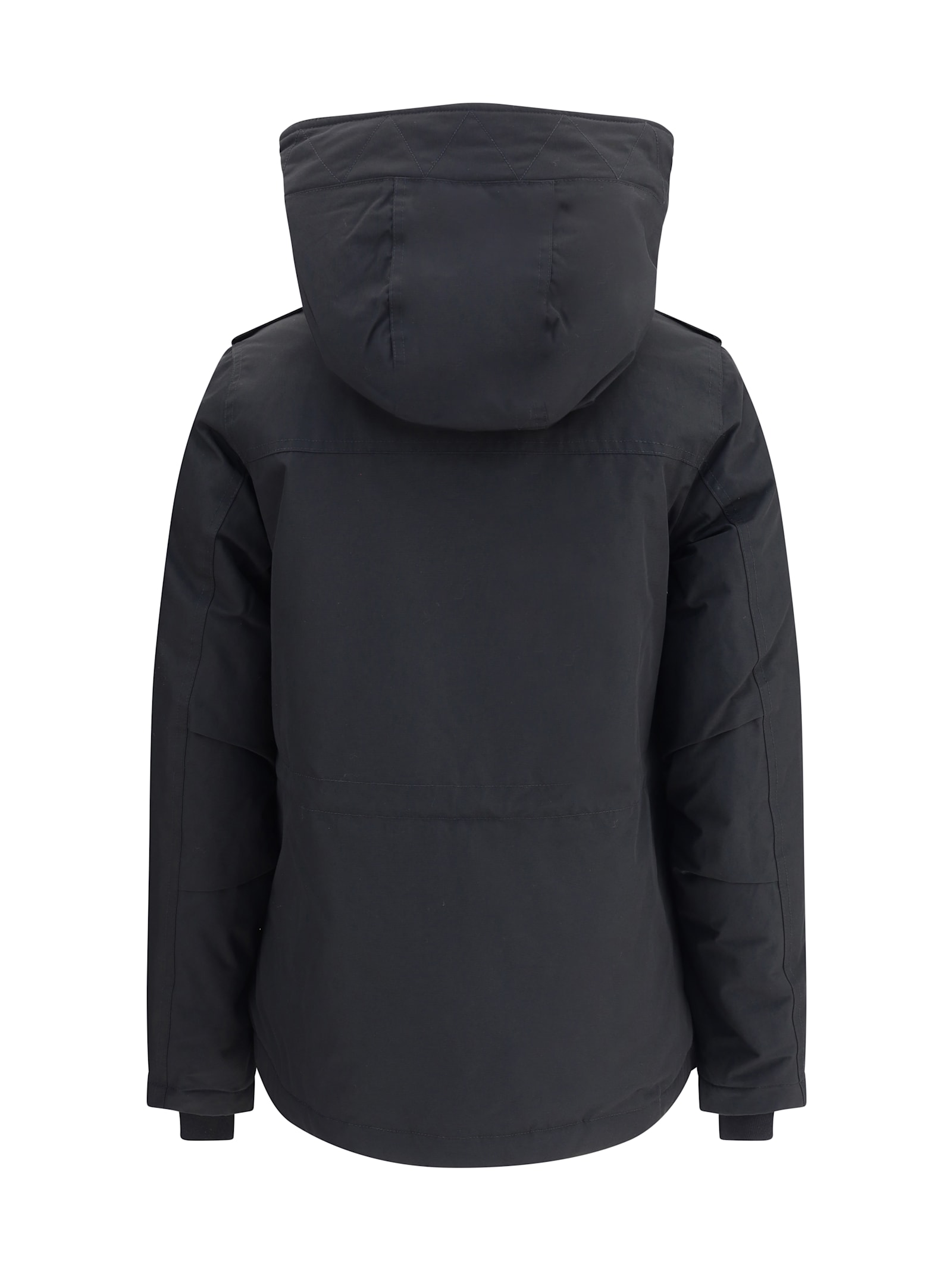 Woolrich Military Inspired Hooded Jacket In Black