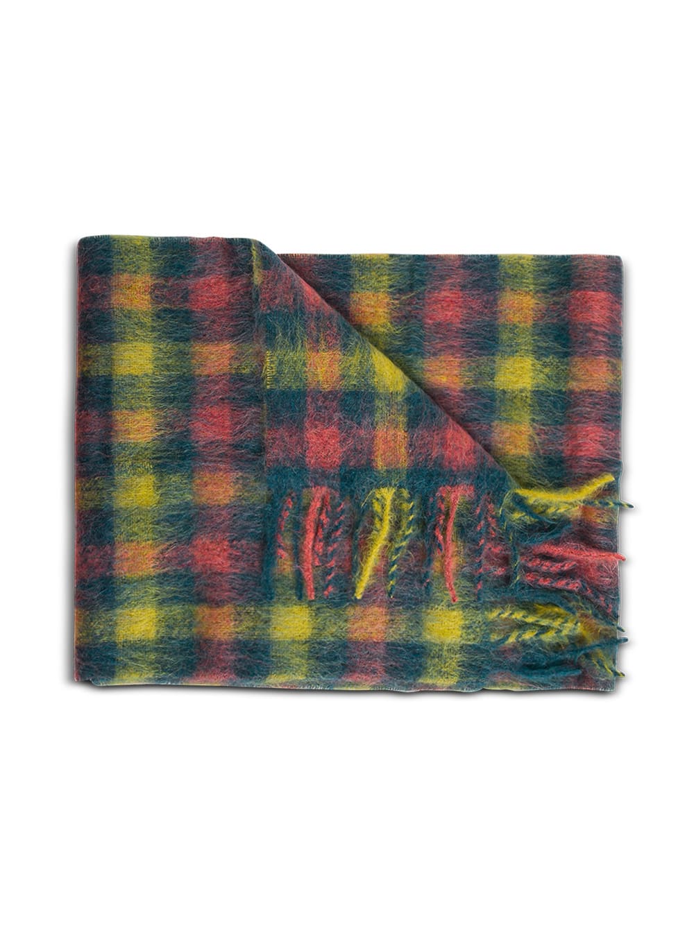 Andersson Bell Multicolor Wool Blend Check Scarf