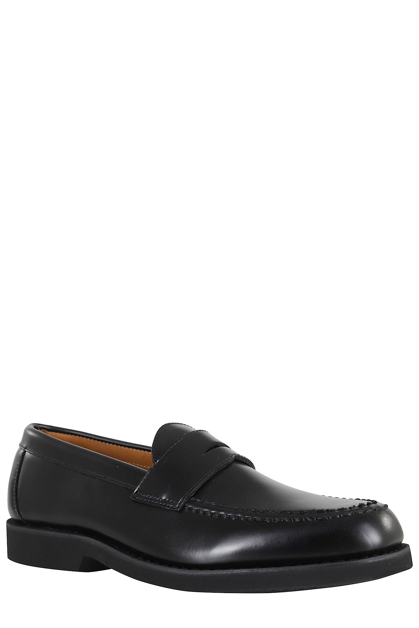 Sebago Brushed Leather Loafer In Black